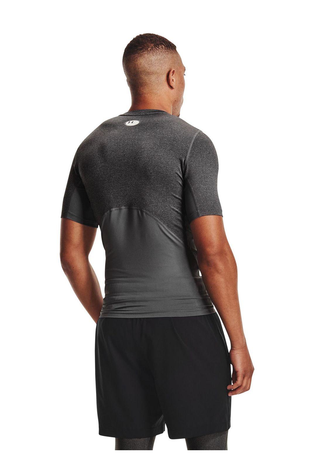 Polera Hombre Hg Armour Comp Gris-4