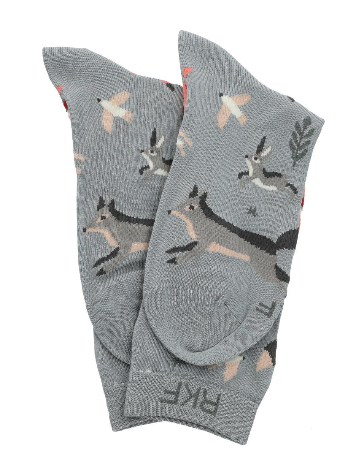 Calcetín Bambú Mujer C St Animals Azul-2