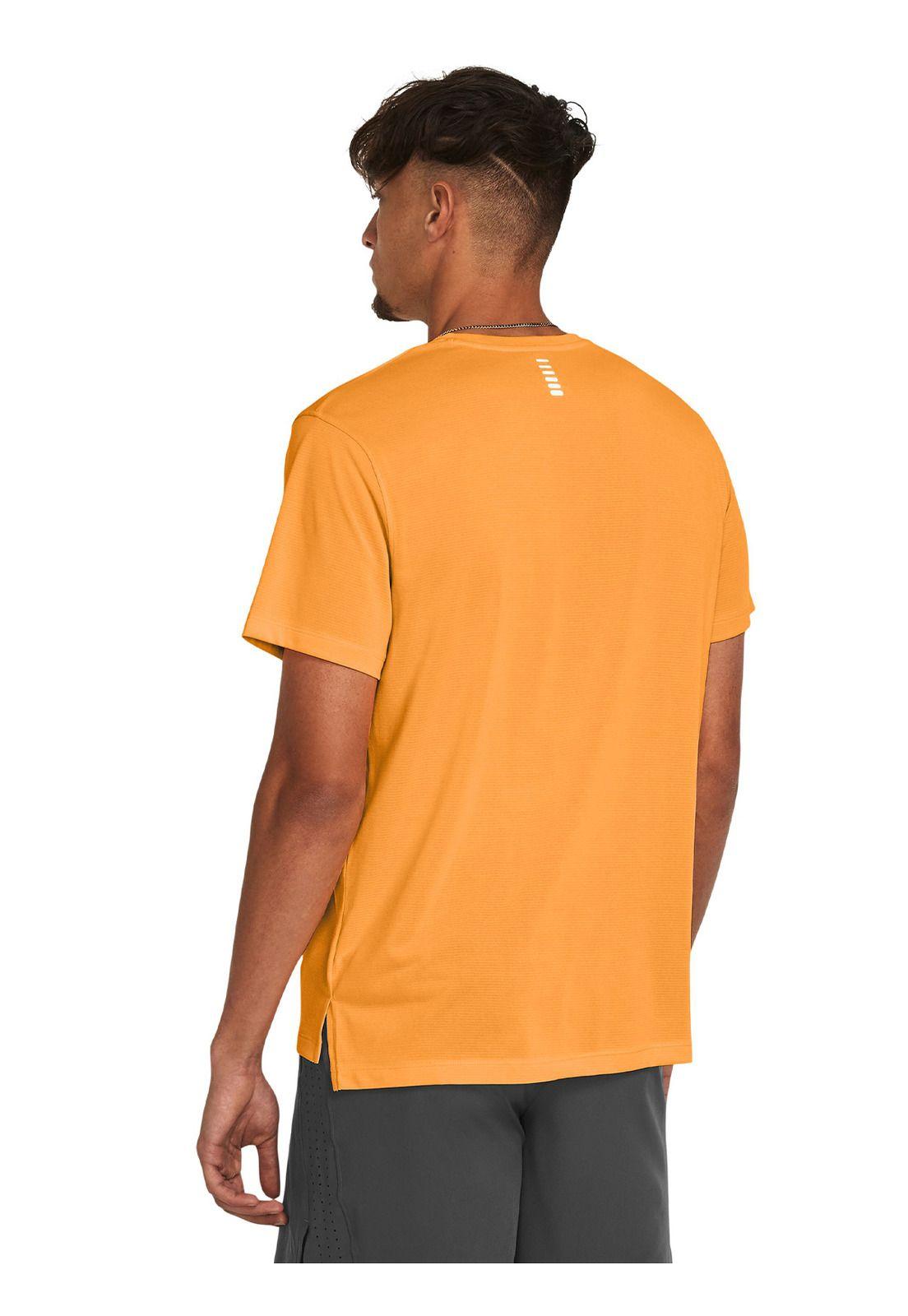 Polera Manga Cort UA Launch Hombre Naranja-1