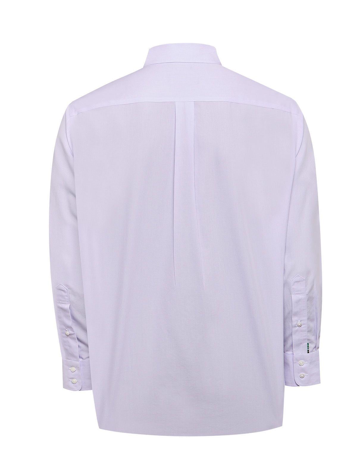 Camisa Libre de Arrugas Algodón Azul Hombre-3