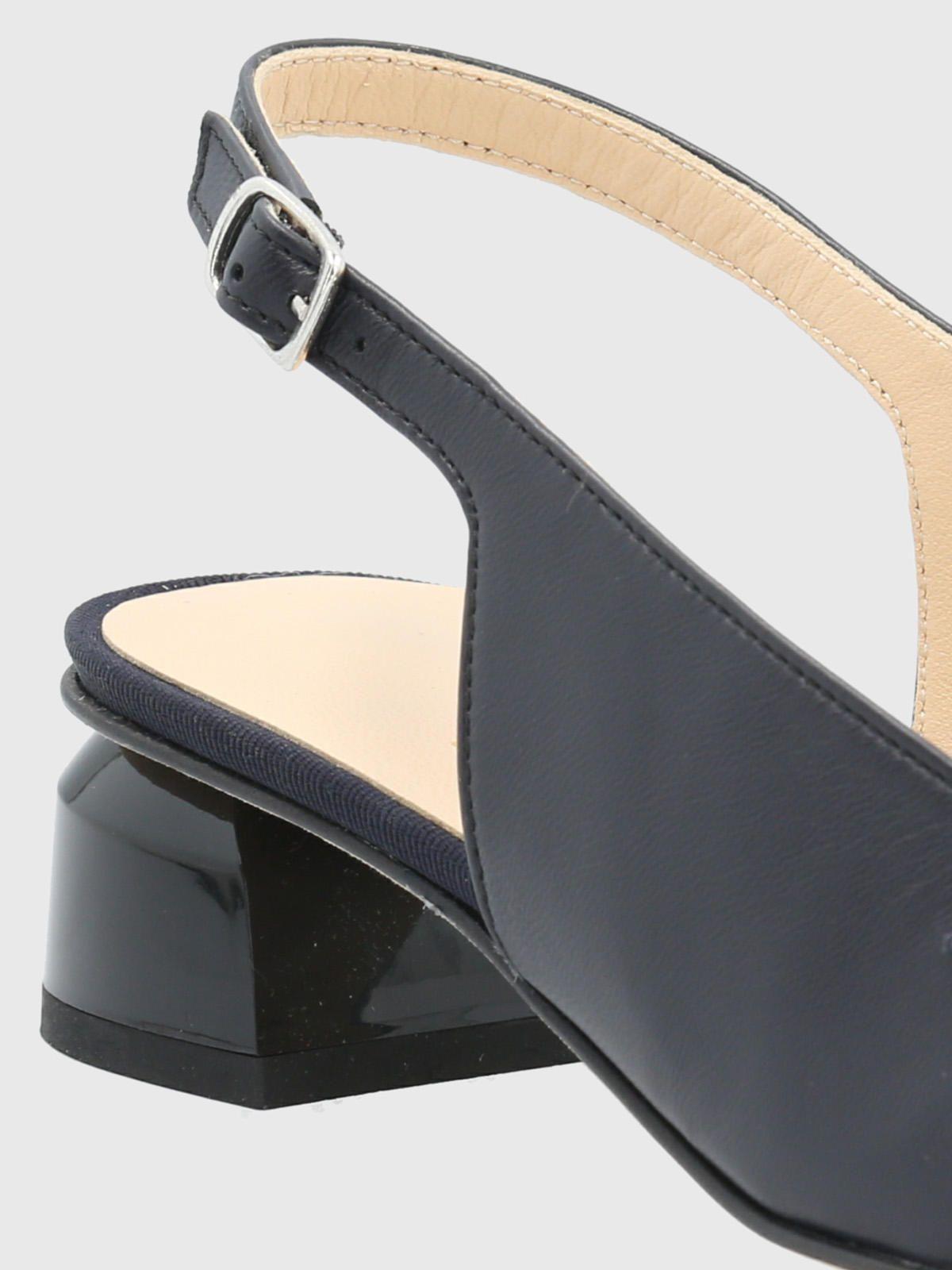 Zapato Cuero Azul Oscuro Mujer Giada -7