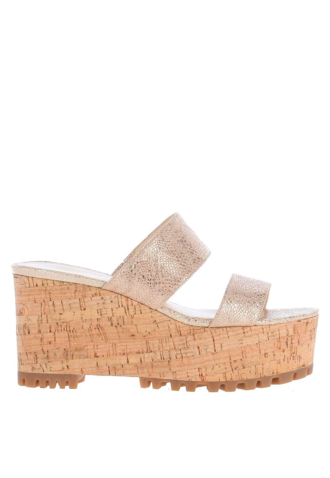 Sandalia Cuero Vassily Beige Mujer-1