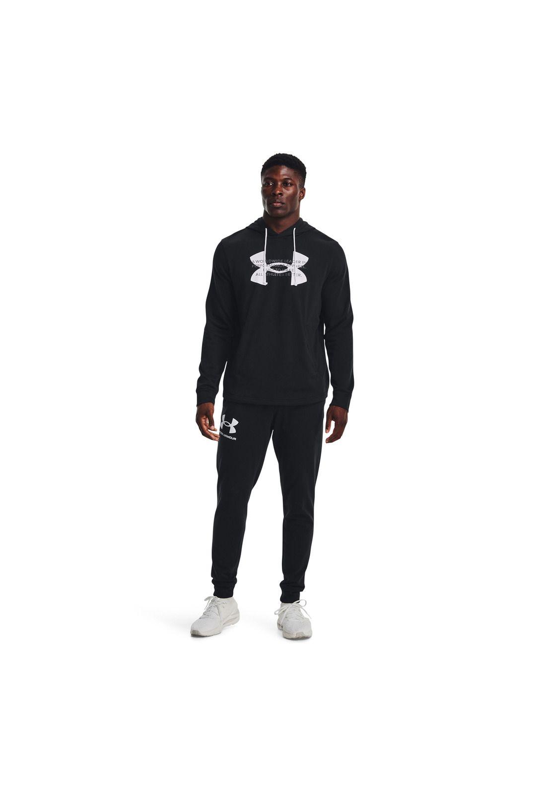Polerón Buzo Hombre Rival Terry Logo Hod Negro-5