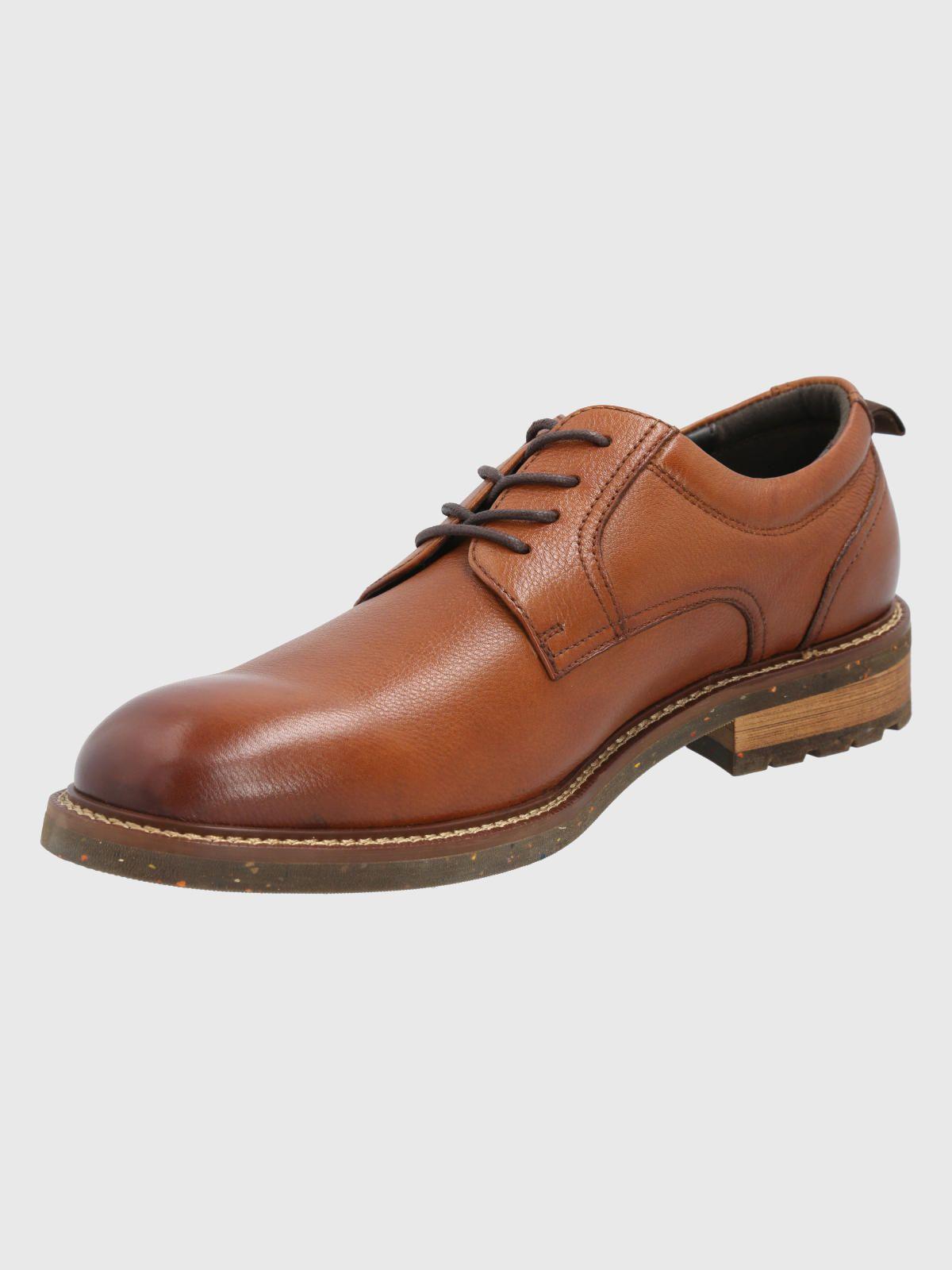 Zapato Cuero Café Hombre Hinton -3