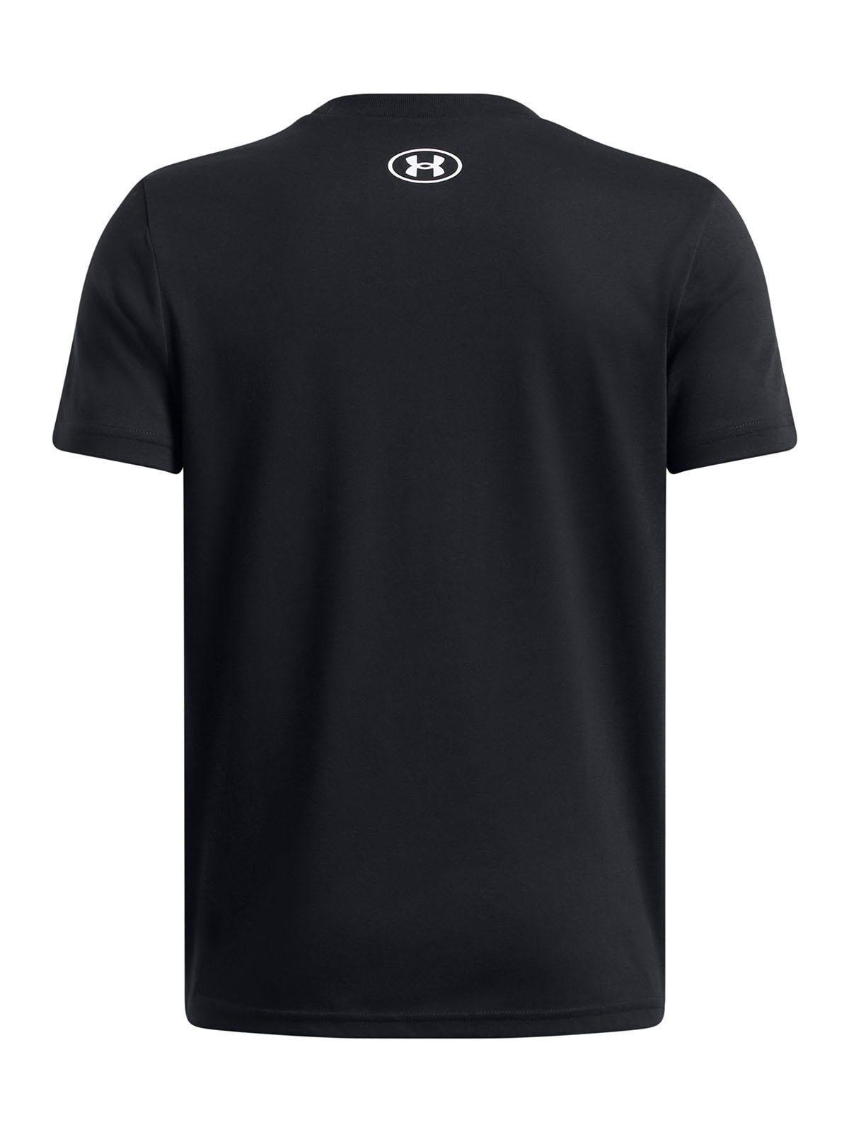 Polera Manga Corta Ua Sportstyle Lc Negro Para Niño-1