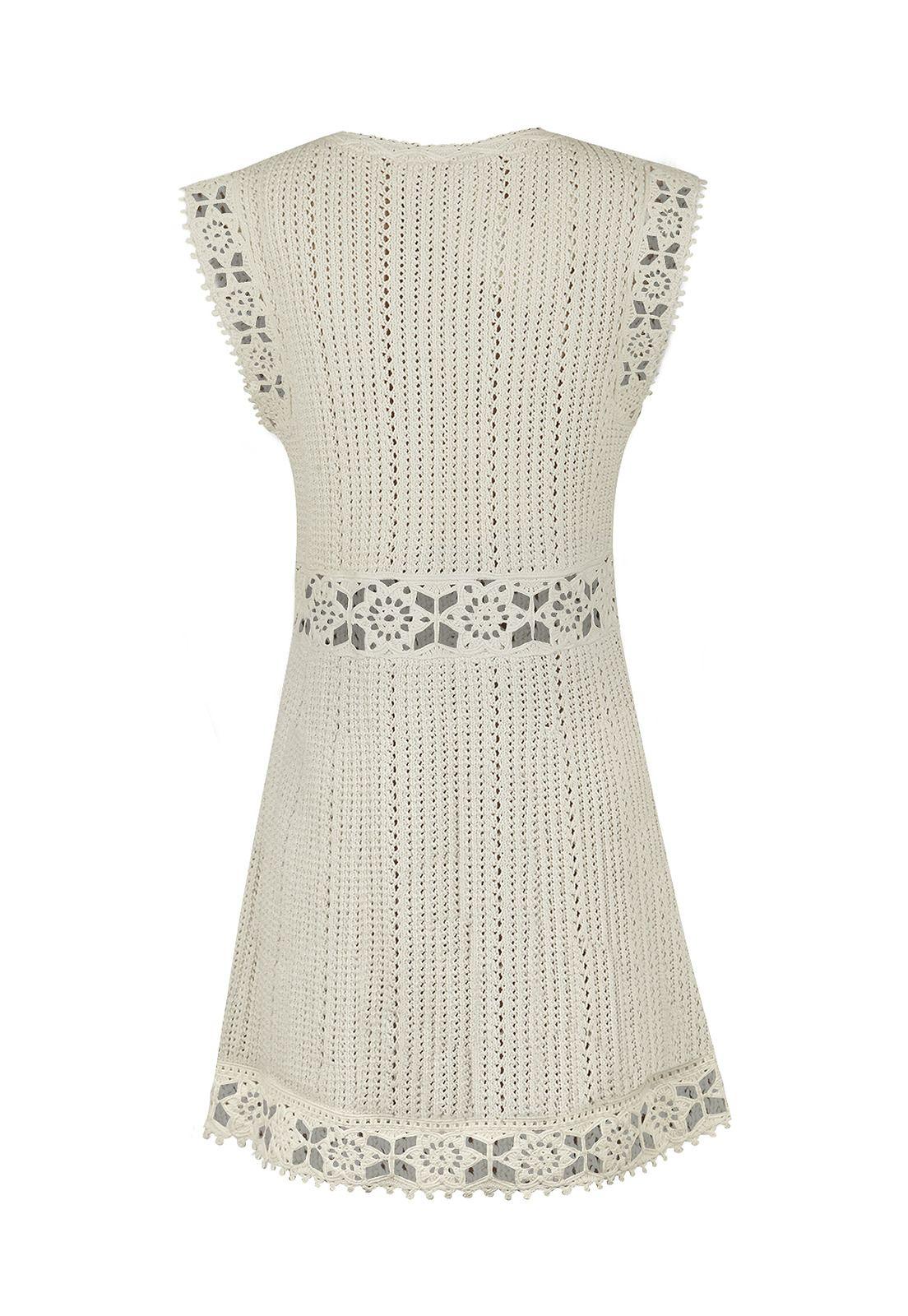 vestido Algodón Orgánico Beige Lito Mujer -1