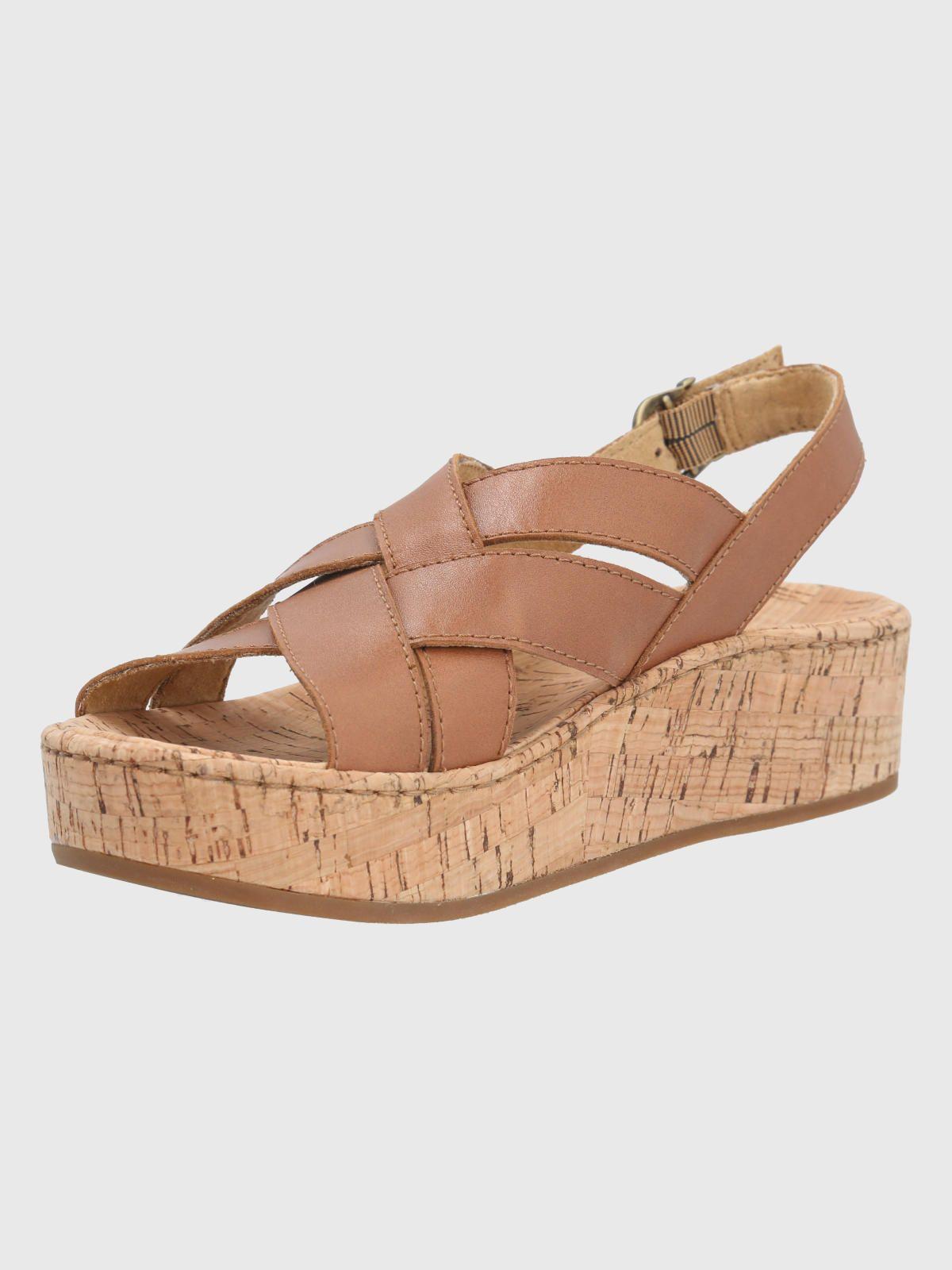 Sandalia Cuero Café Mujer Molle -3