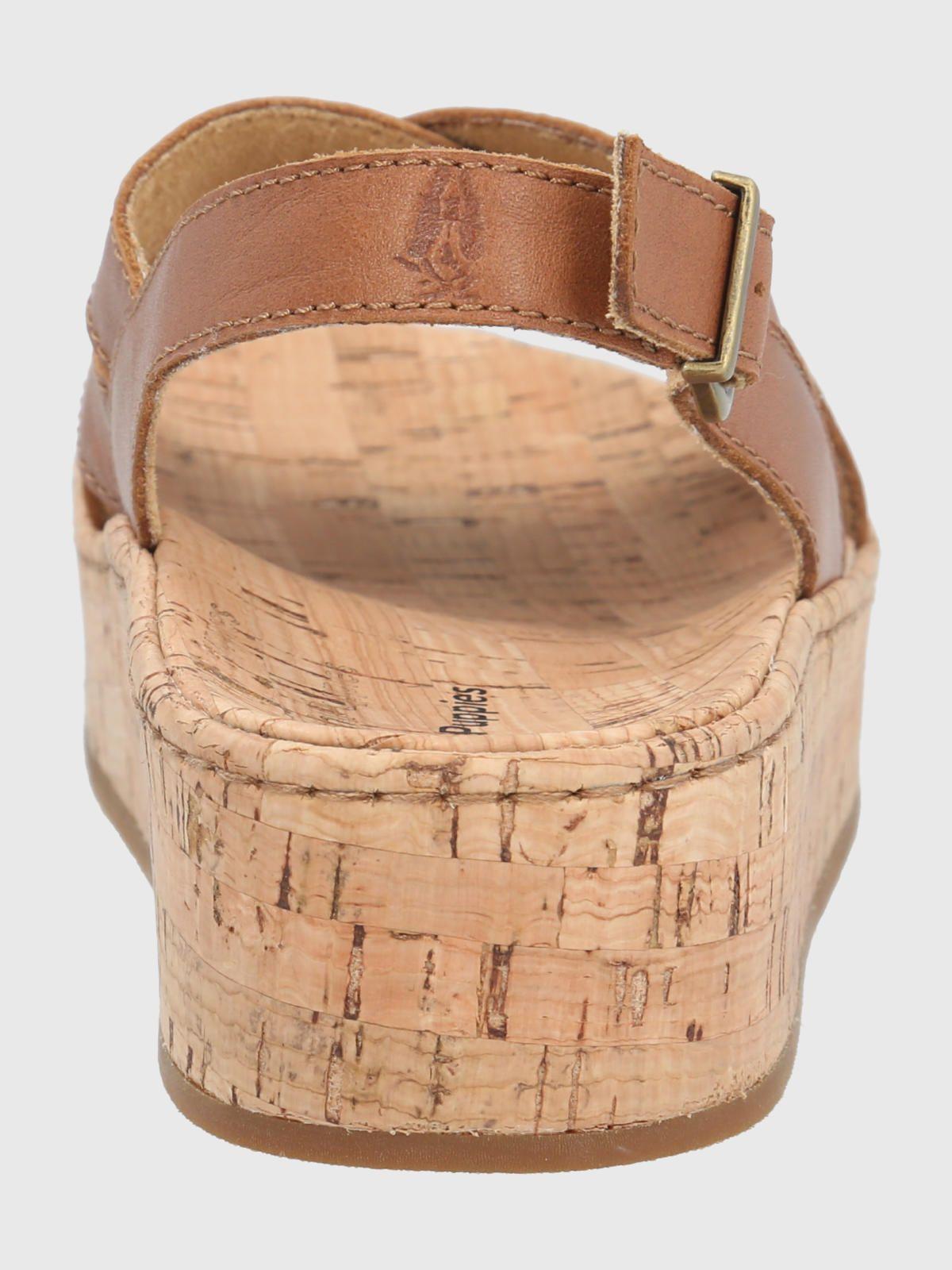 Sandalia Cuero Café Mujer Molle -5