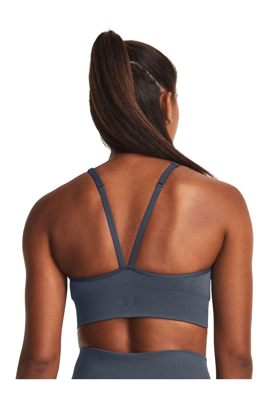 Sostén low seamless Train mujer Gris-4