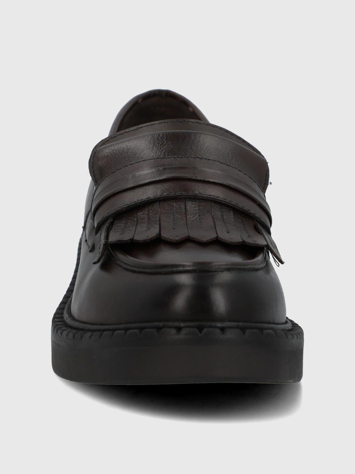 Mocasin Cuero Mujer Flipy Café-3