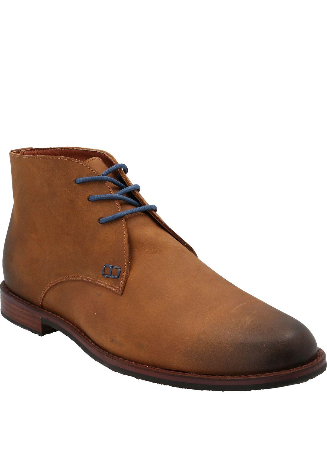 Botin Cuero Hombre Smith I Café-0
