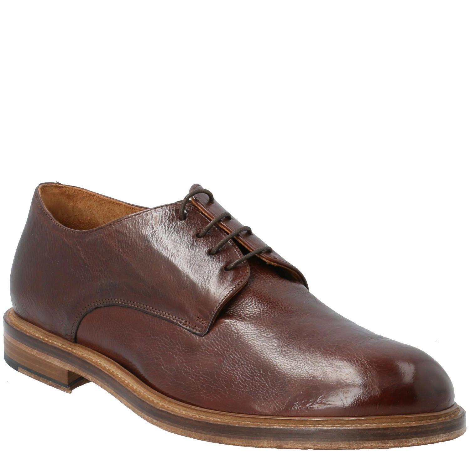 Zapato Cuero Vicenzo Café Hombre Rockford-1
