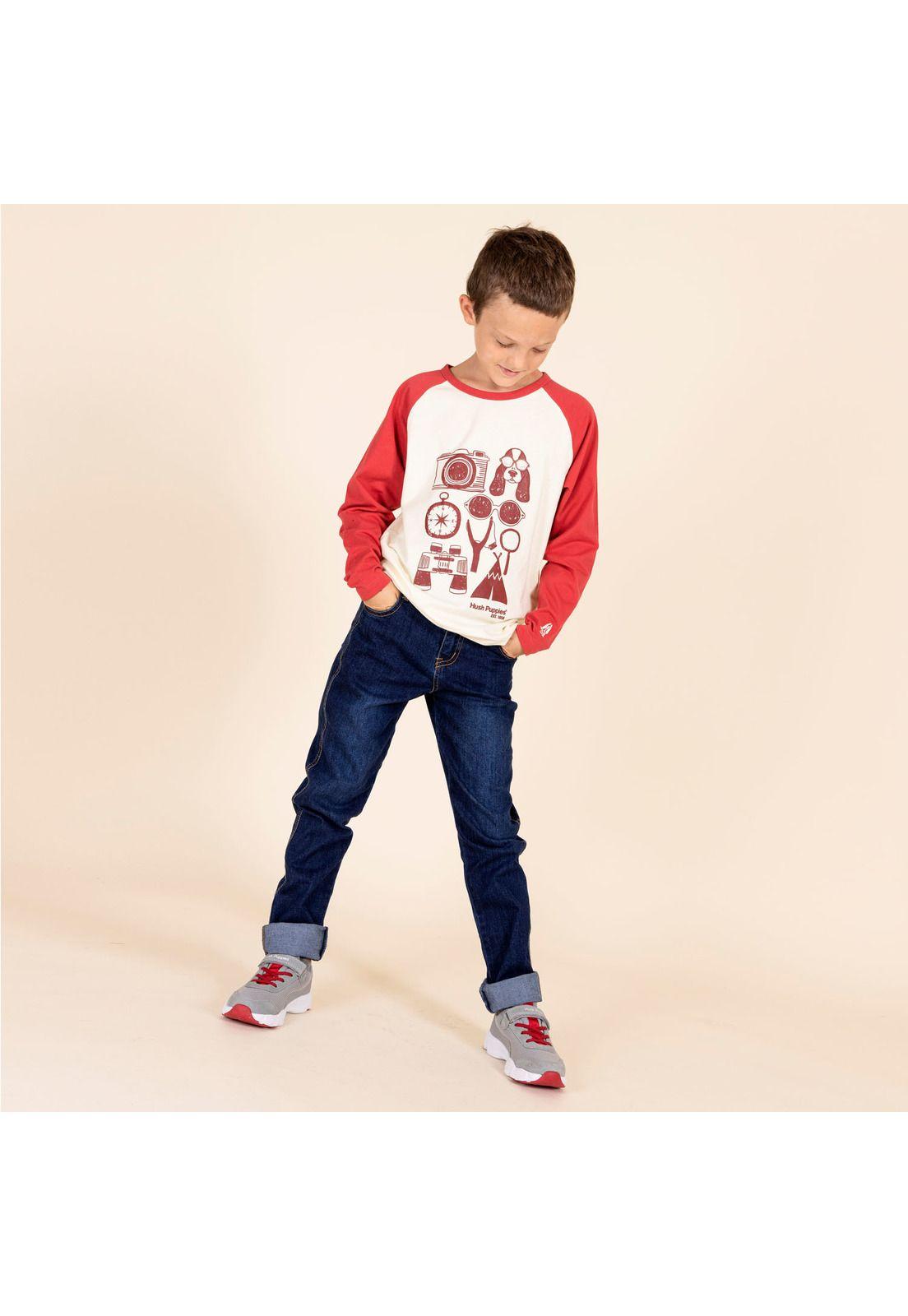 Polera M/L Niño Raulí Rojo-0