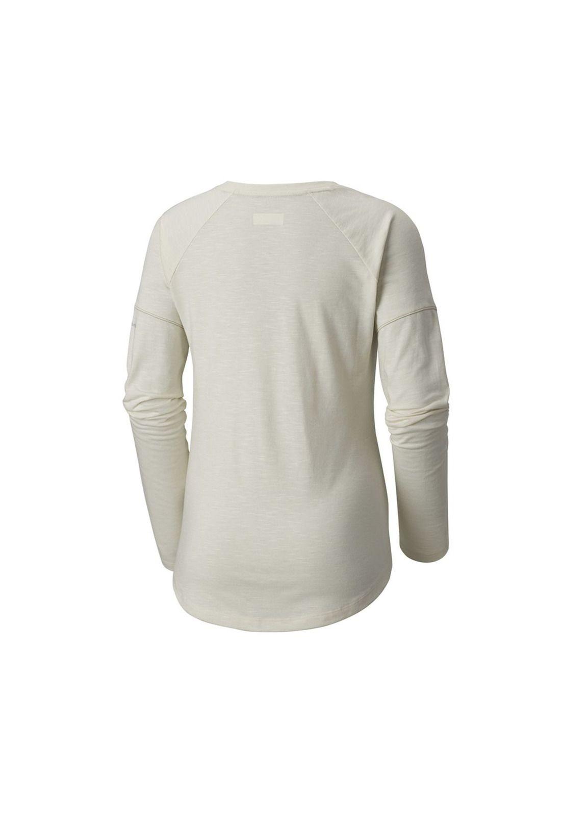 Polera M/L Pilsner Peak Knit Blanco-1