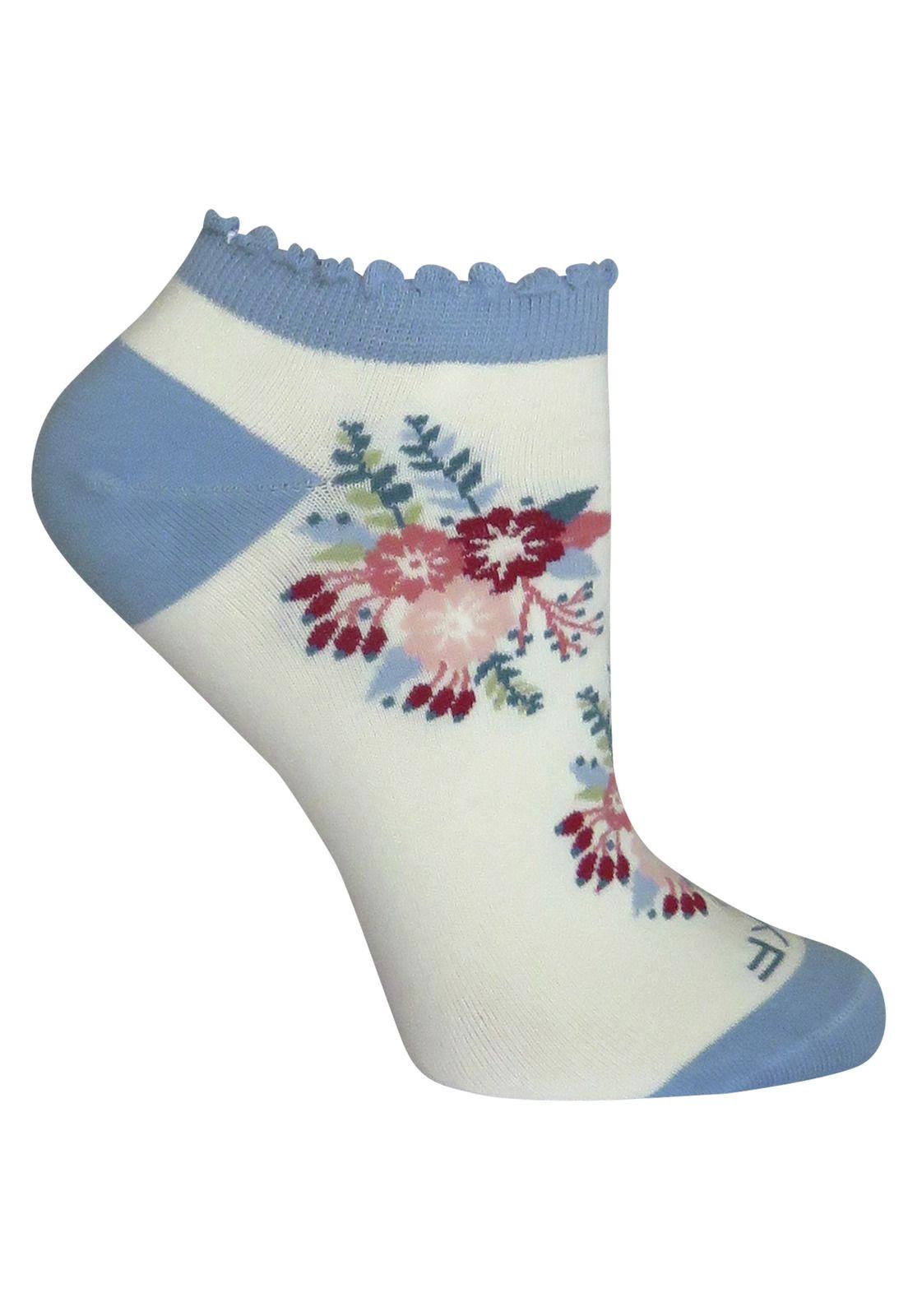 Calcetin Algodón Mujer Flori Crema Rockford-0