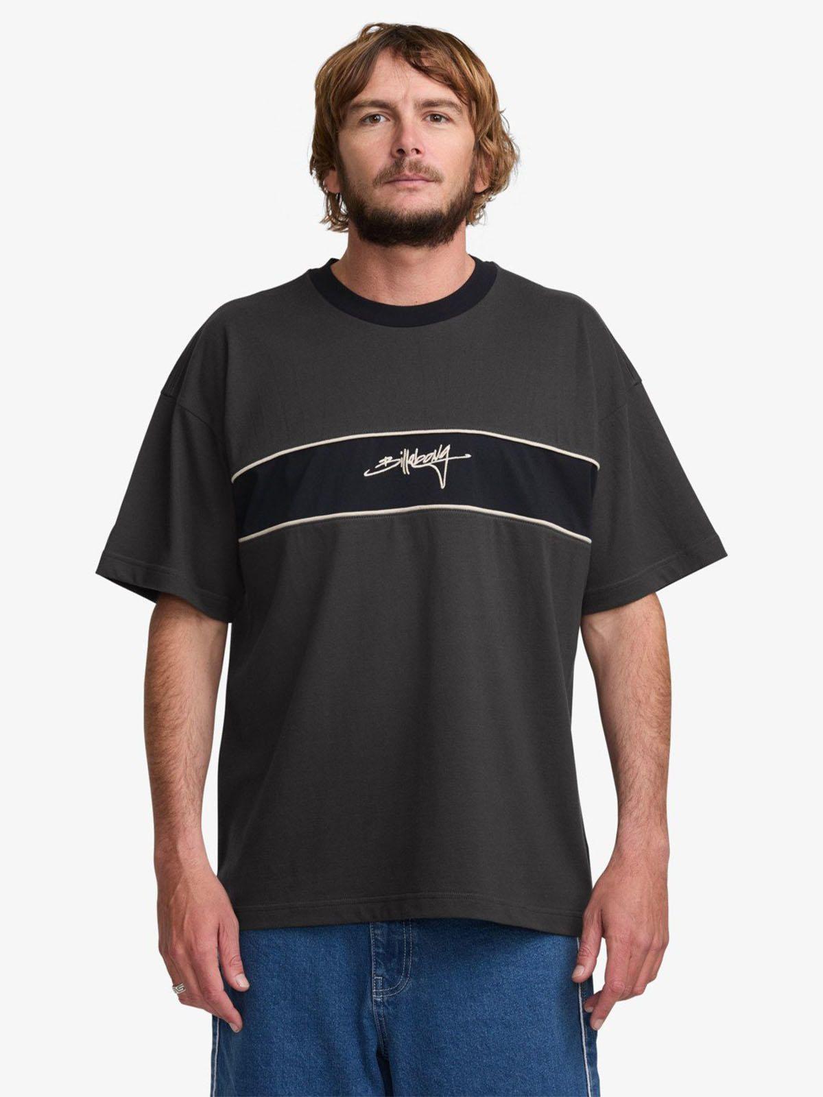 Polera Manga Corta Hombre Warped Negra Billabong-3