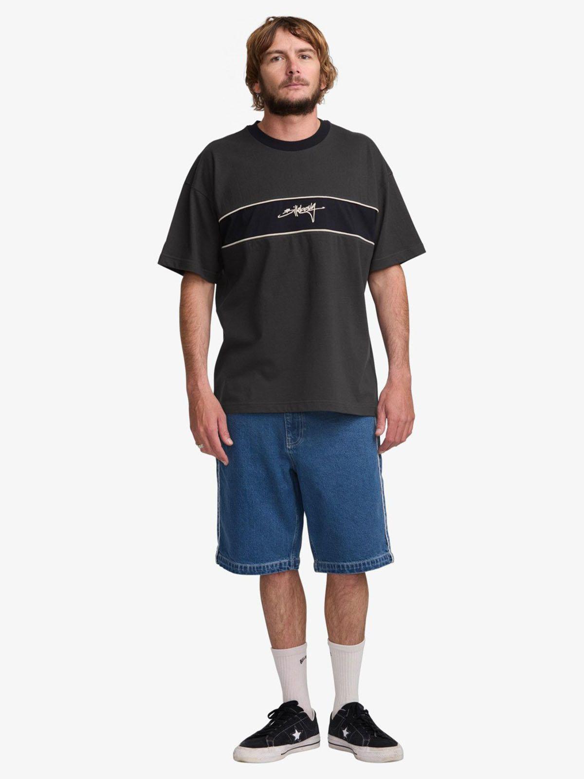 Polera Manga Corta Hombre Warped Negra Billabong-5