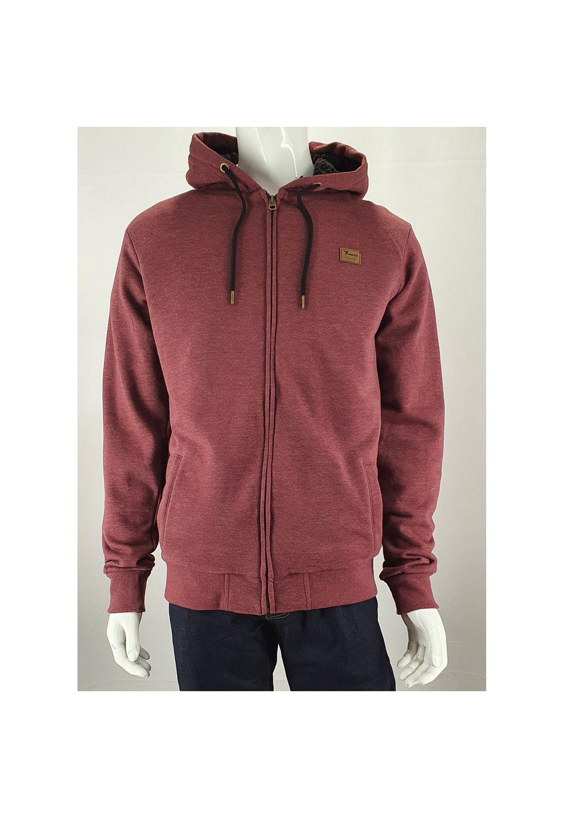 Poleron Revert Burgundy Melange-0