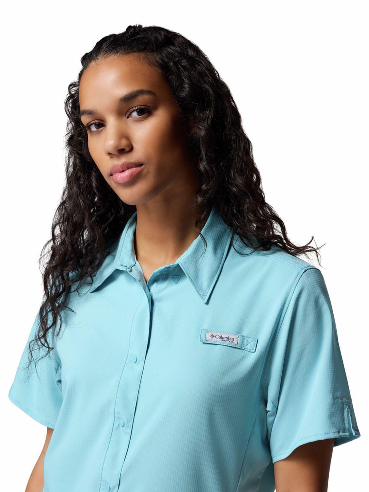 Blusa Manga Corta Mujer Tamiami II Azul-1