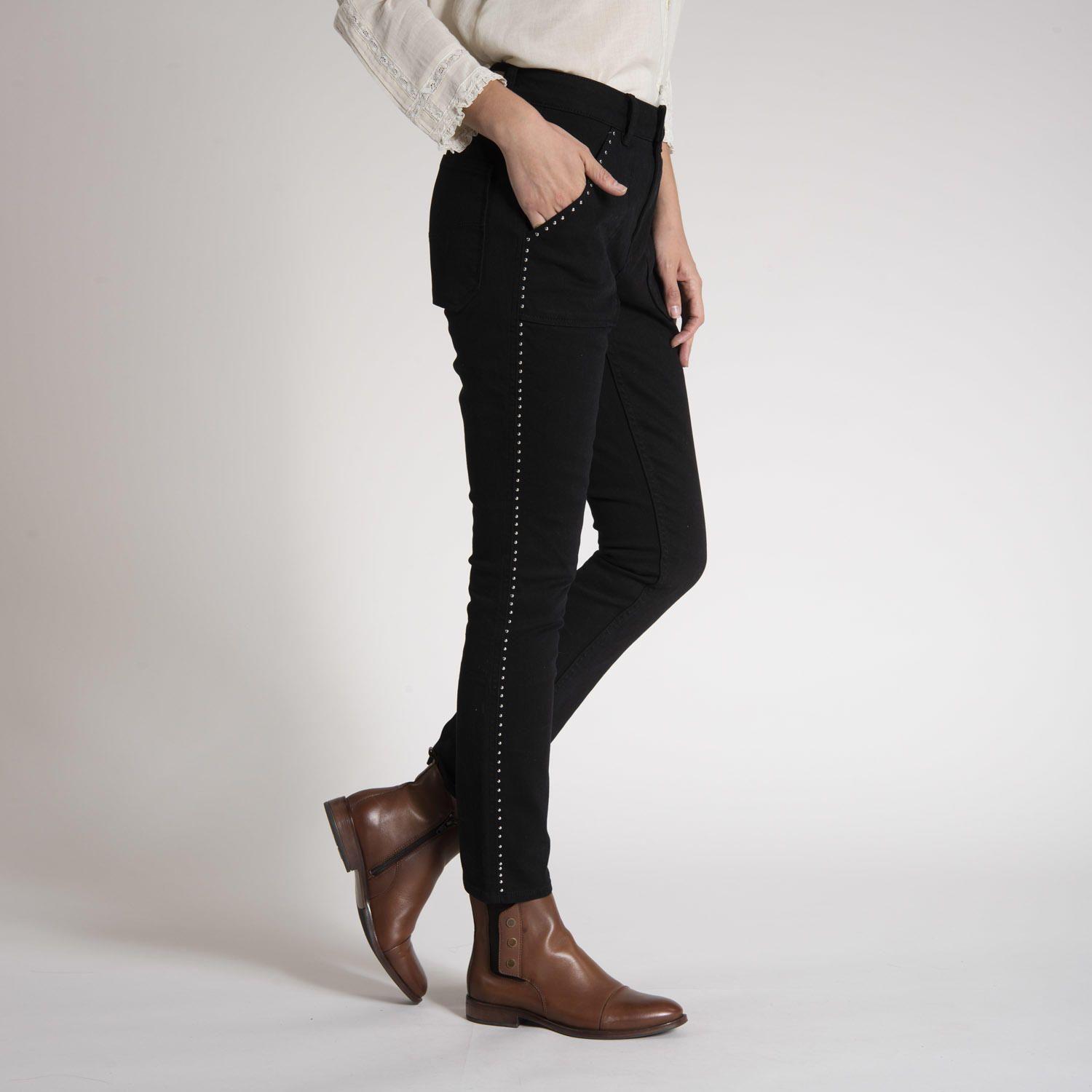 Jeans Mujer Lise Algodón Negro-3