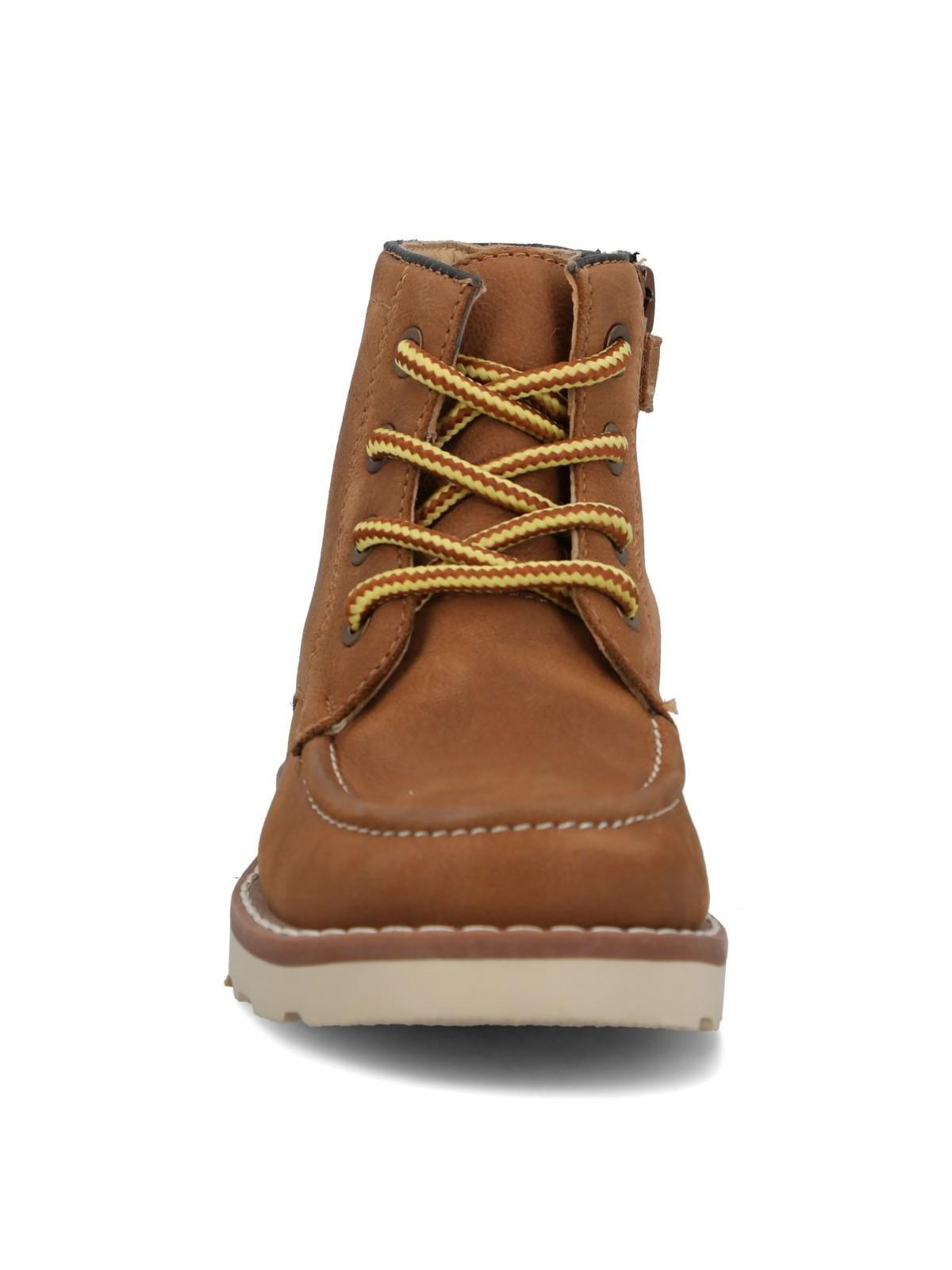 Botin Cuero Niño Bruma Café Claro-3