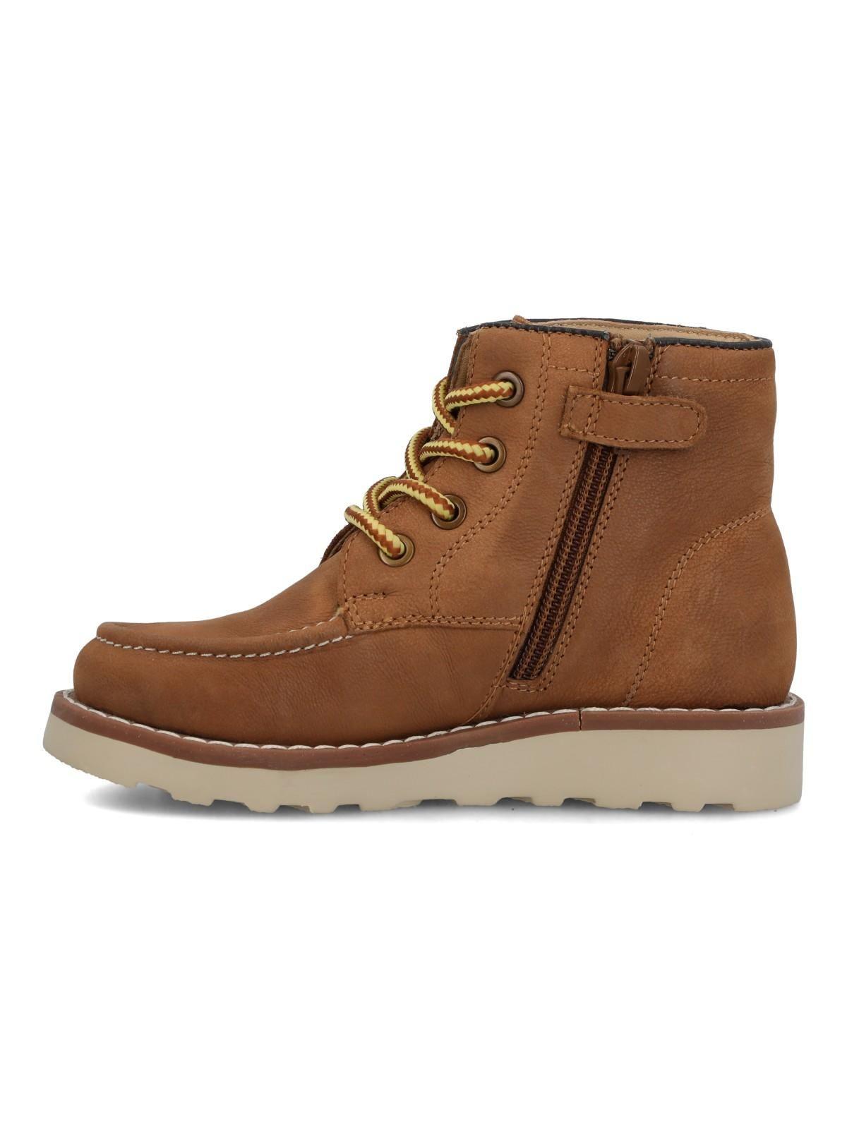 Botin Cuero Niño Bruma Café Claro-4