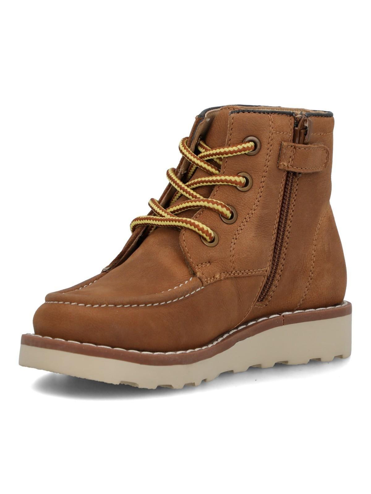 Botin Cuero Niño Bruma Café Claro-5