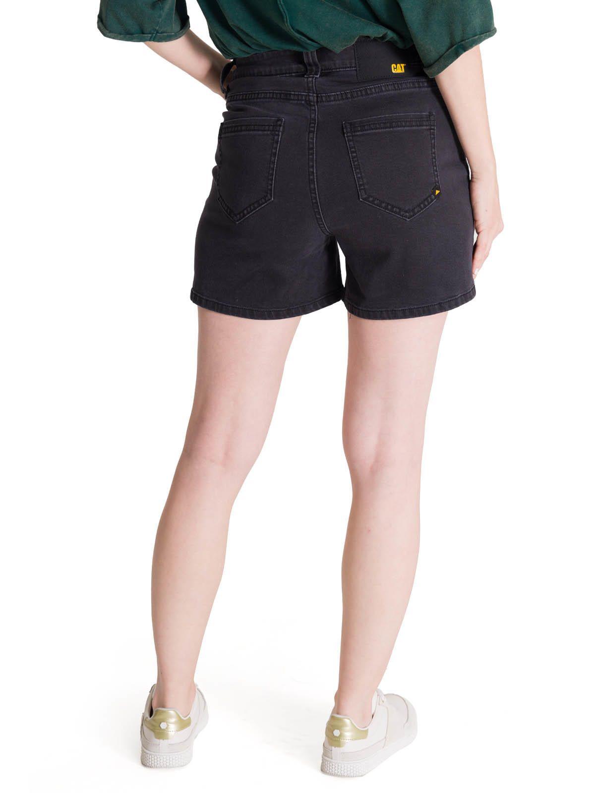 Short Denim Mujer 5 Bolsillos Negro-7