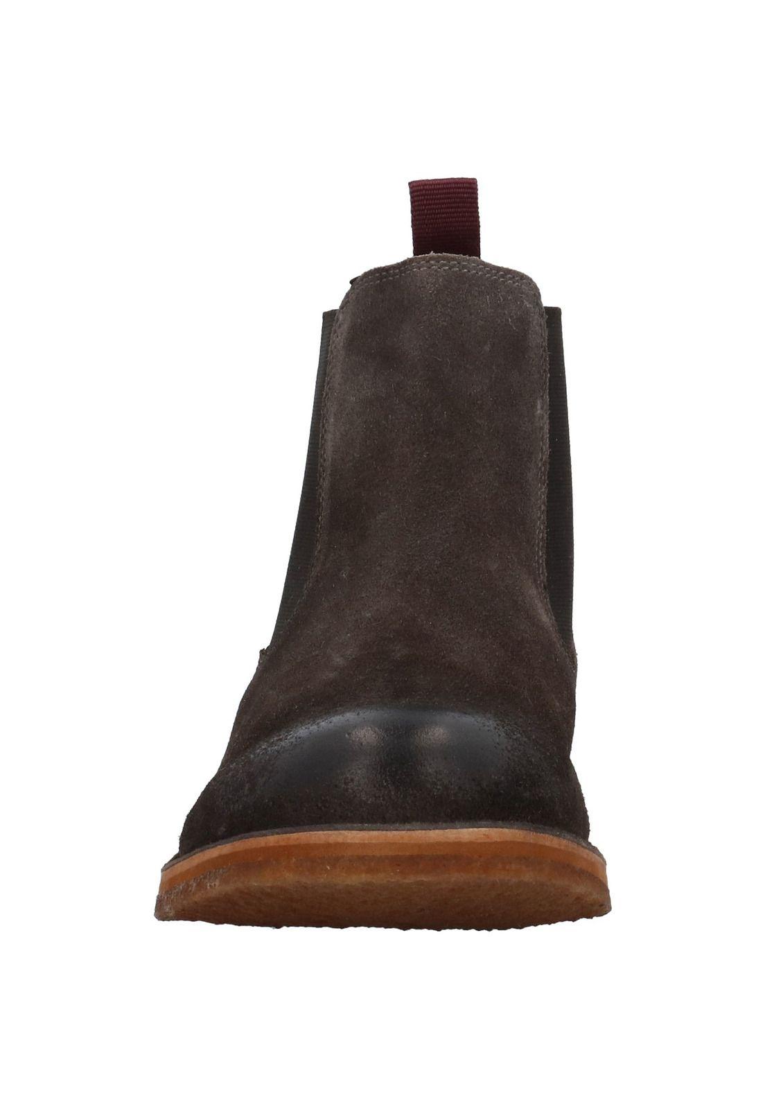 Botin Cuero Hombre Gizon Gris-2