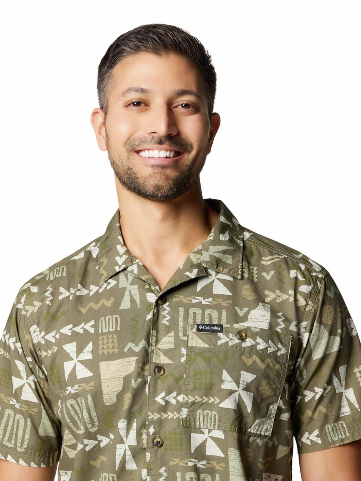 Camisa Manga Corta Hombre Pine Canyon Verde-3