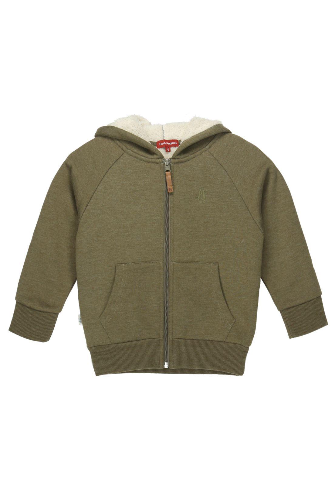 Polerón Niño Sherpa Verde Musgo-0
