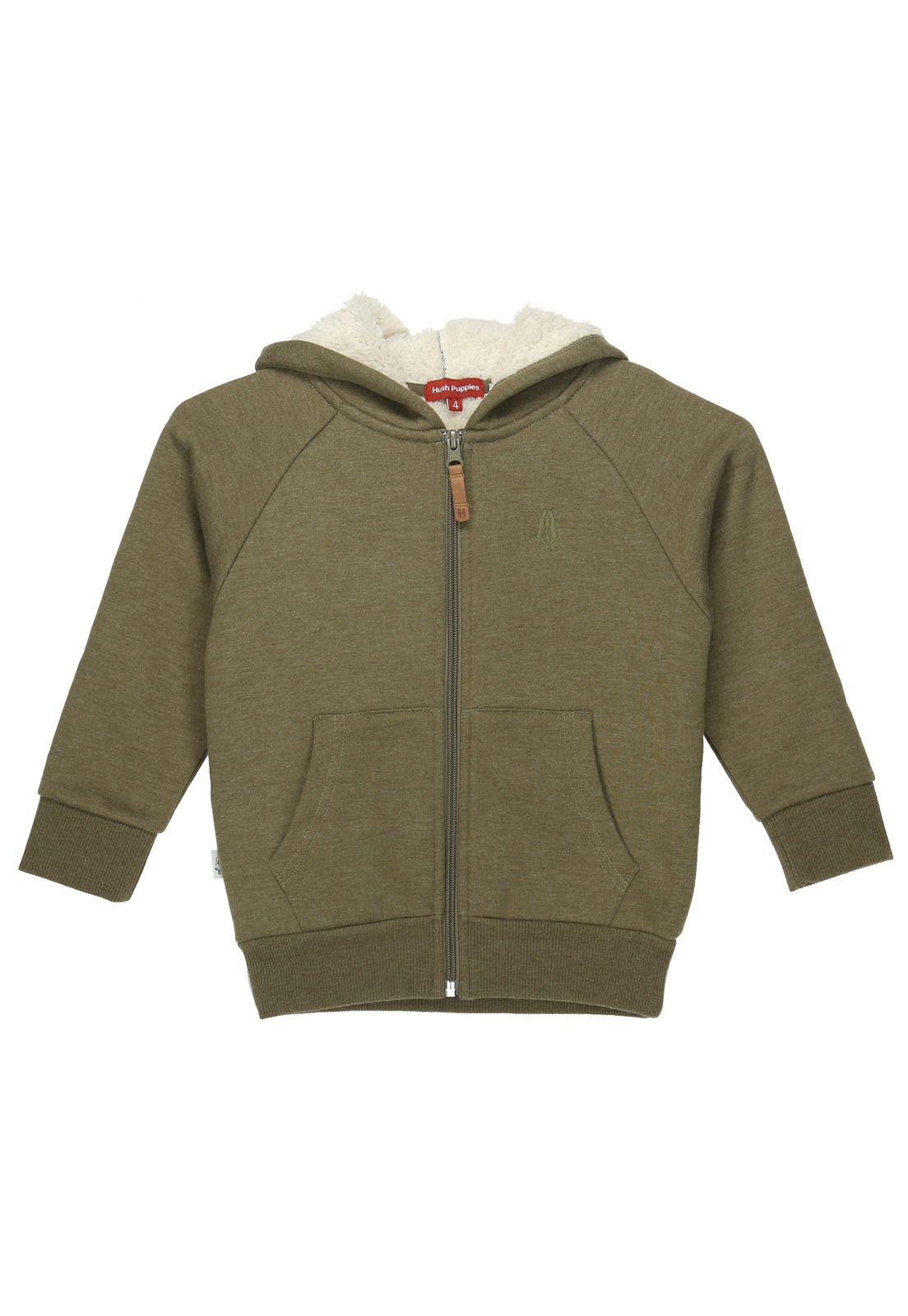 Polerón Niño Sherpa Verde Musgo-3