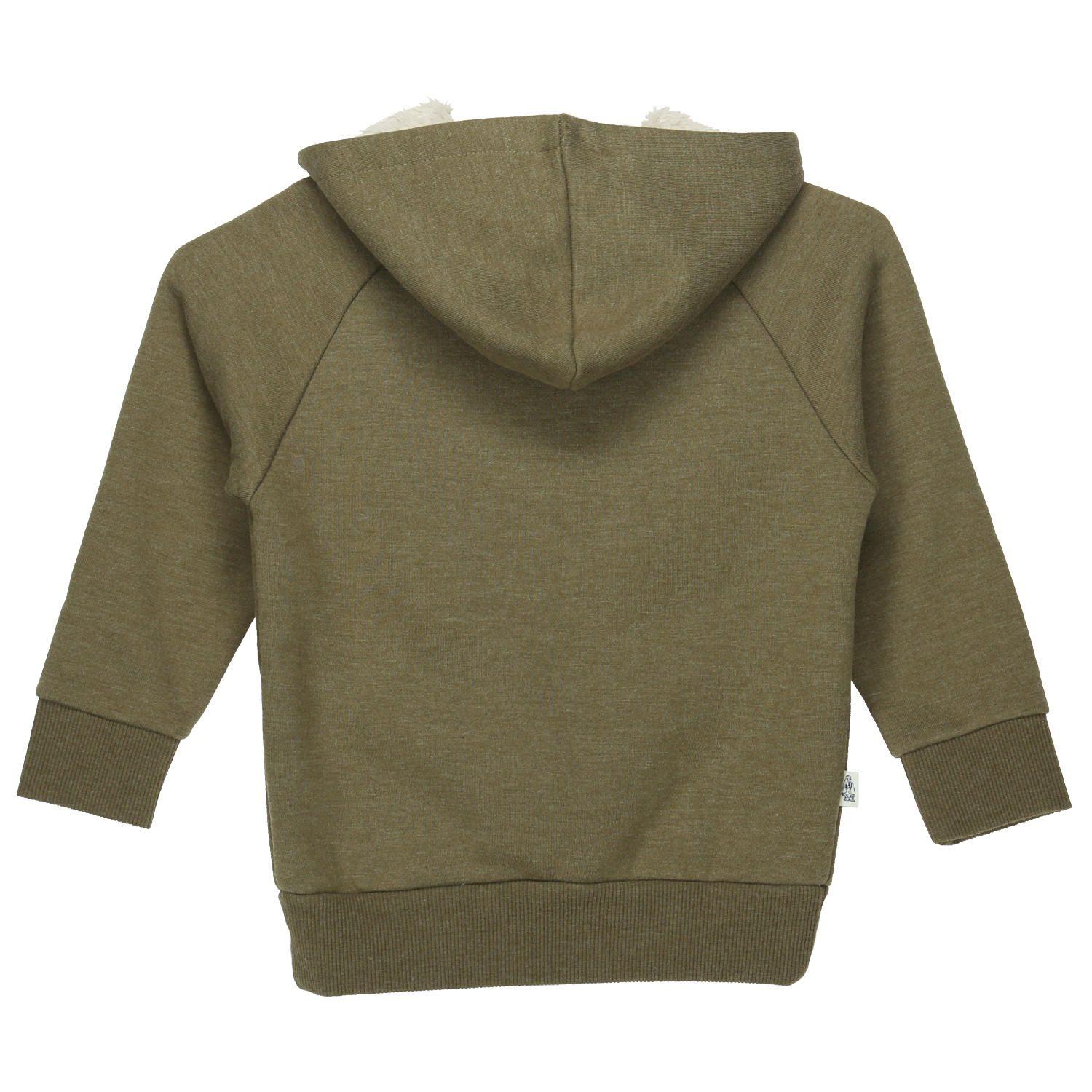 Polerón Niño Sherpa Verde Musgo-4