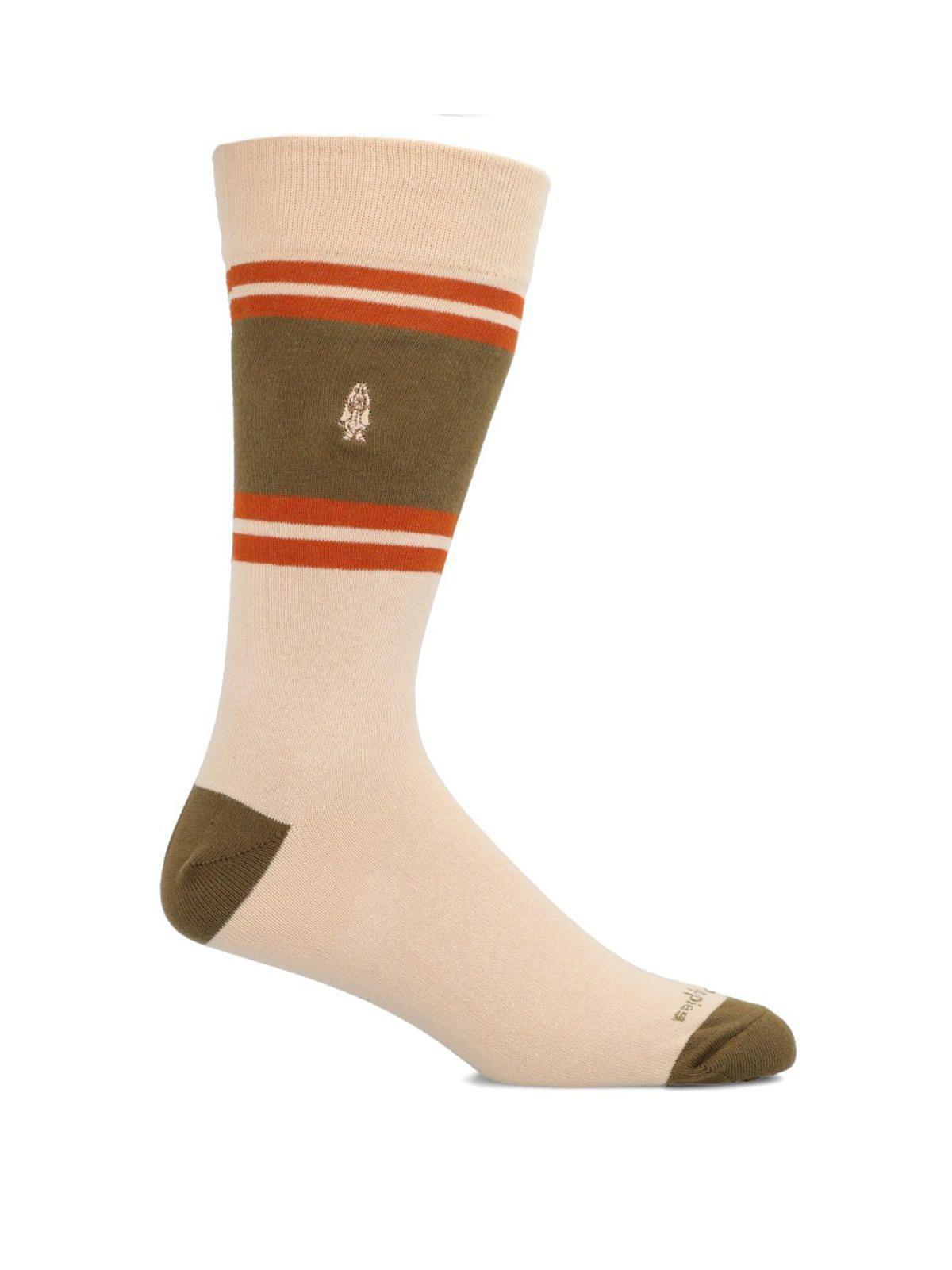 Calcetín Algodón Hombre C Cuff Dogblock Crema-0