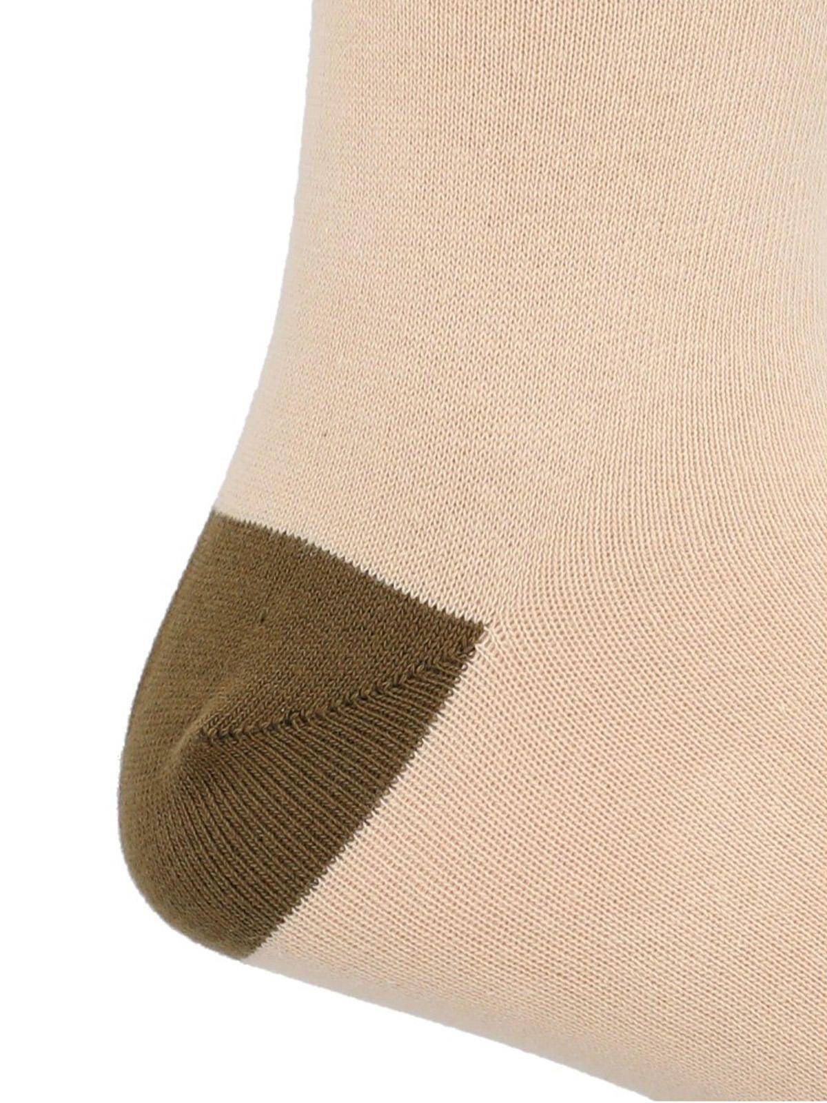 Calcetín Algodón Hombre C Cuff Dogblock Crema-1