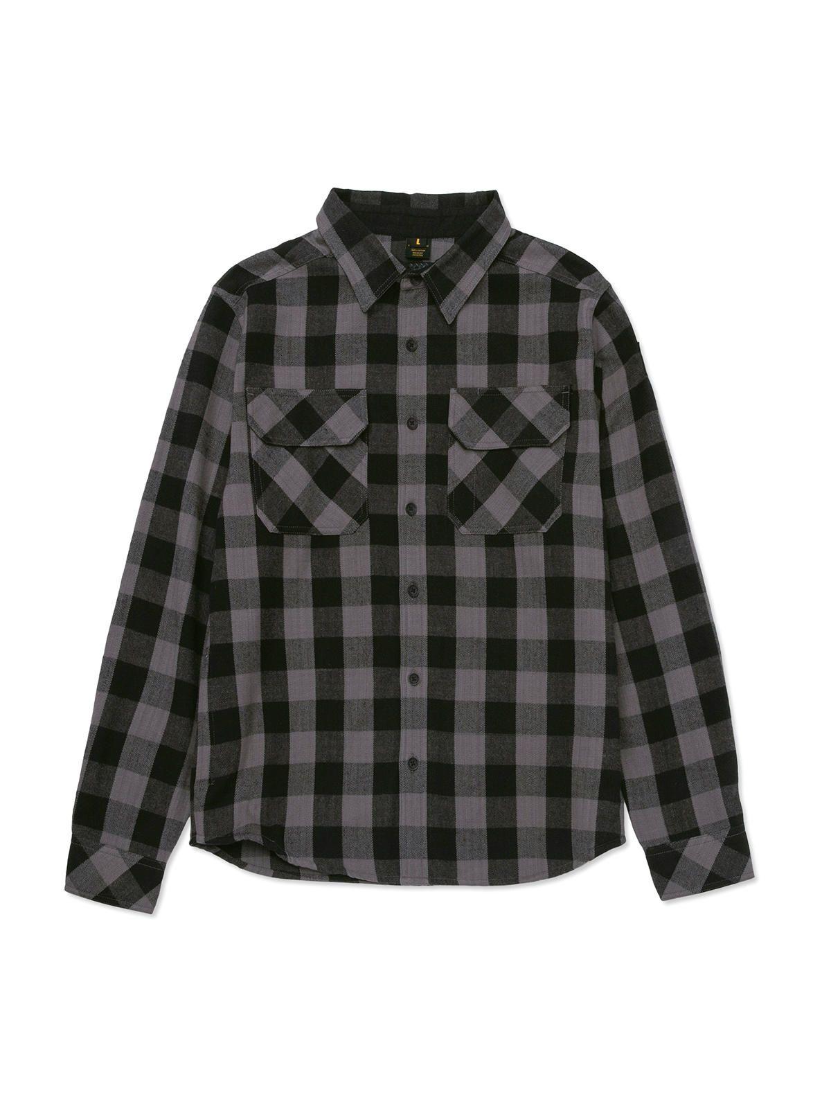 Camisa Manga Larga Mujer Buffalo Check Negro-0