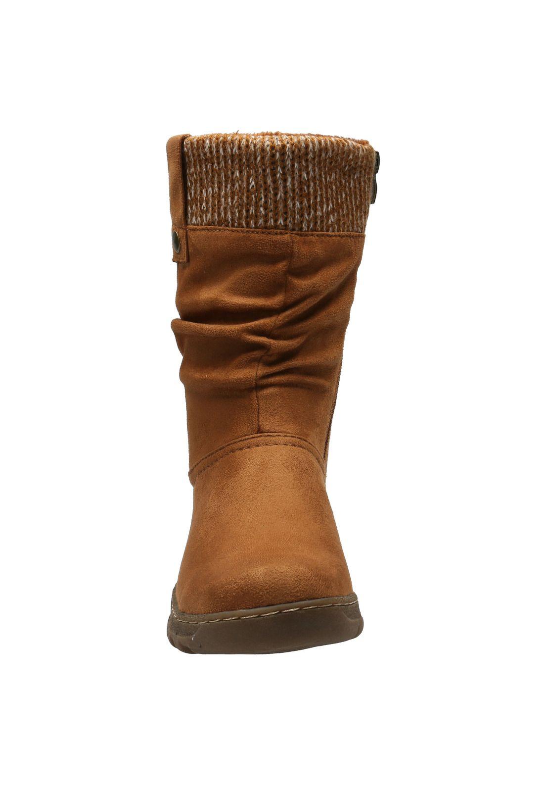 Botín Mujer Samas Caramelo-2