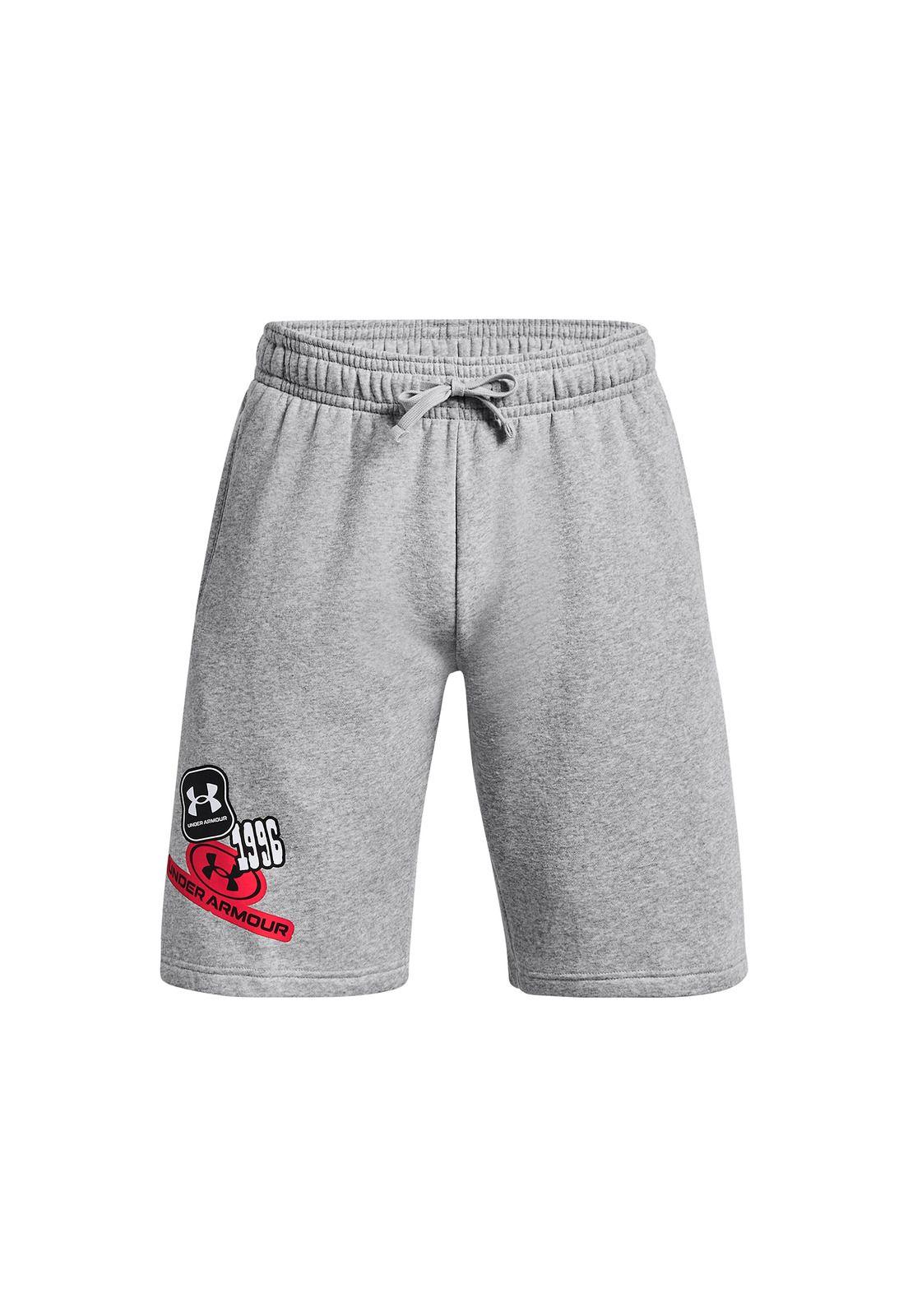 Short Train Riva Fleece Graphic Shorts Gris Hombre-0