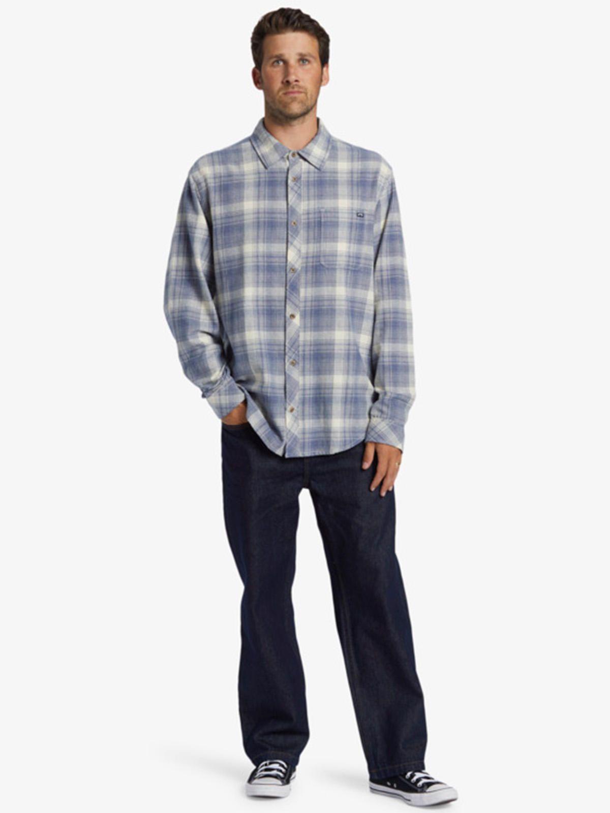 Camisa Franela Hombre Coastline Azul-0