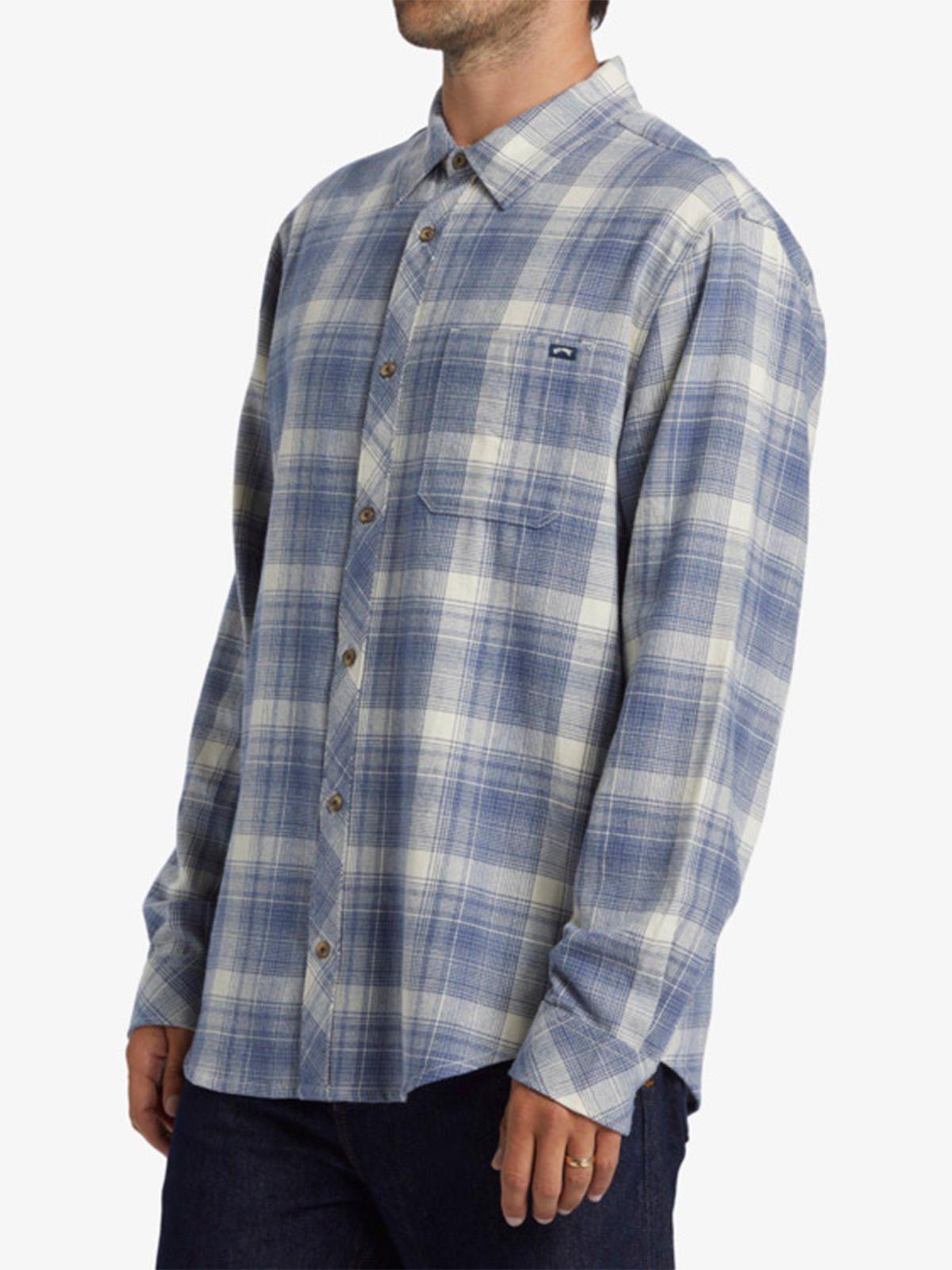 Camisa Franela Hombre Coastline Azul-3