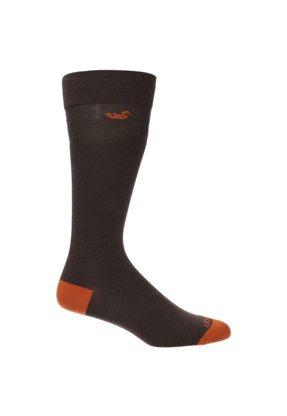 Calcetin Casual Rfv23H Lg Plain Duck Café Hombre-0