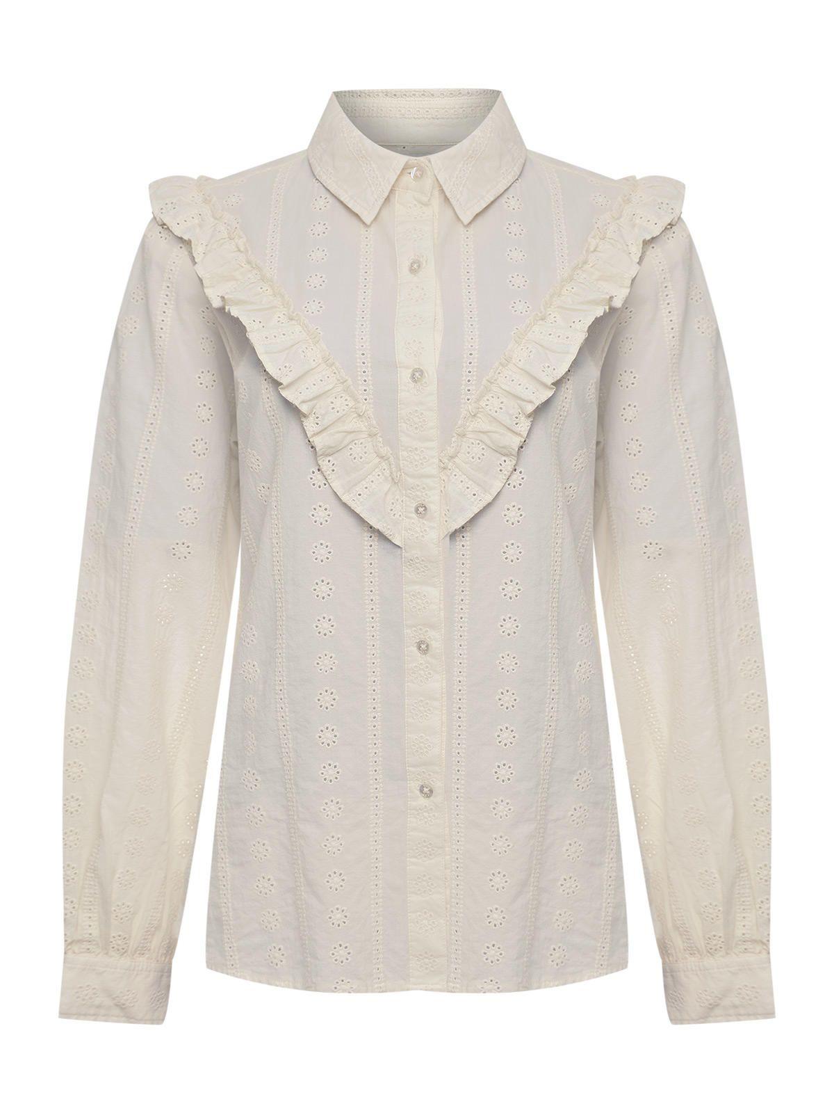 Blusa Algodón Orgánico Mujer Margat Blanco-0