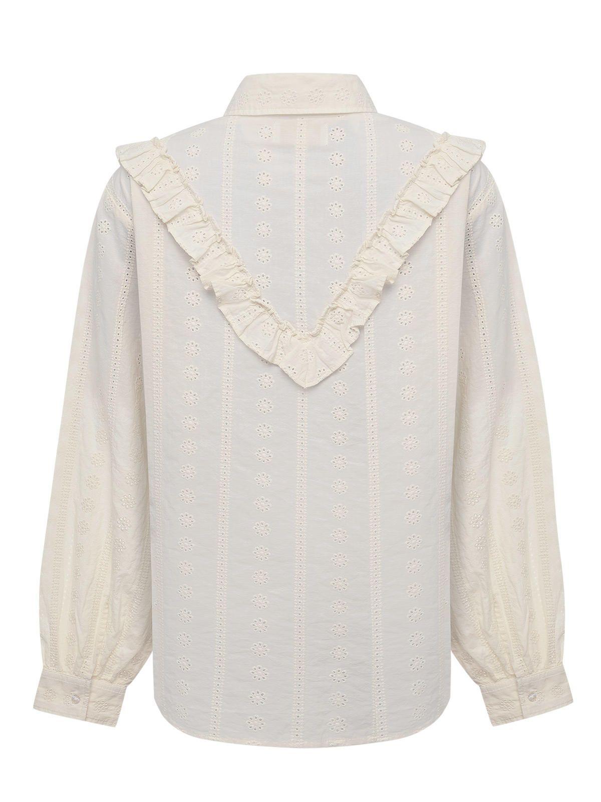 Blusa Algodón Orgánico Mujer Margat Blanco-1