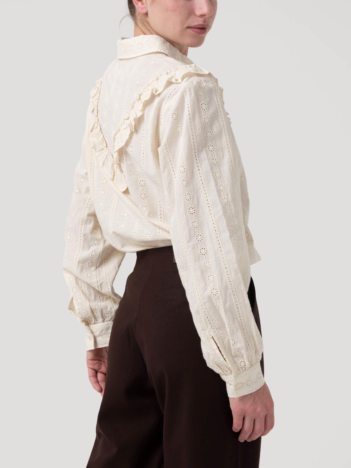 Blusa Algodón Orgánico Mujer Margat Blanco-5