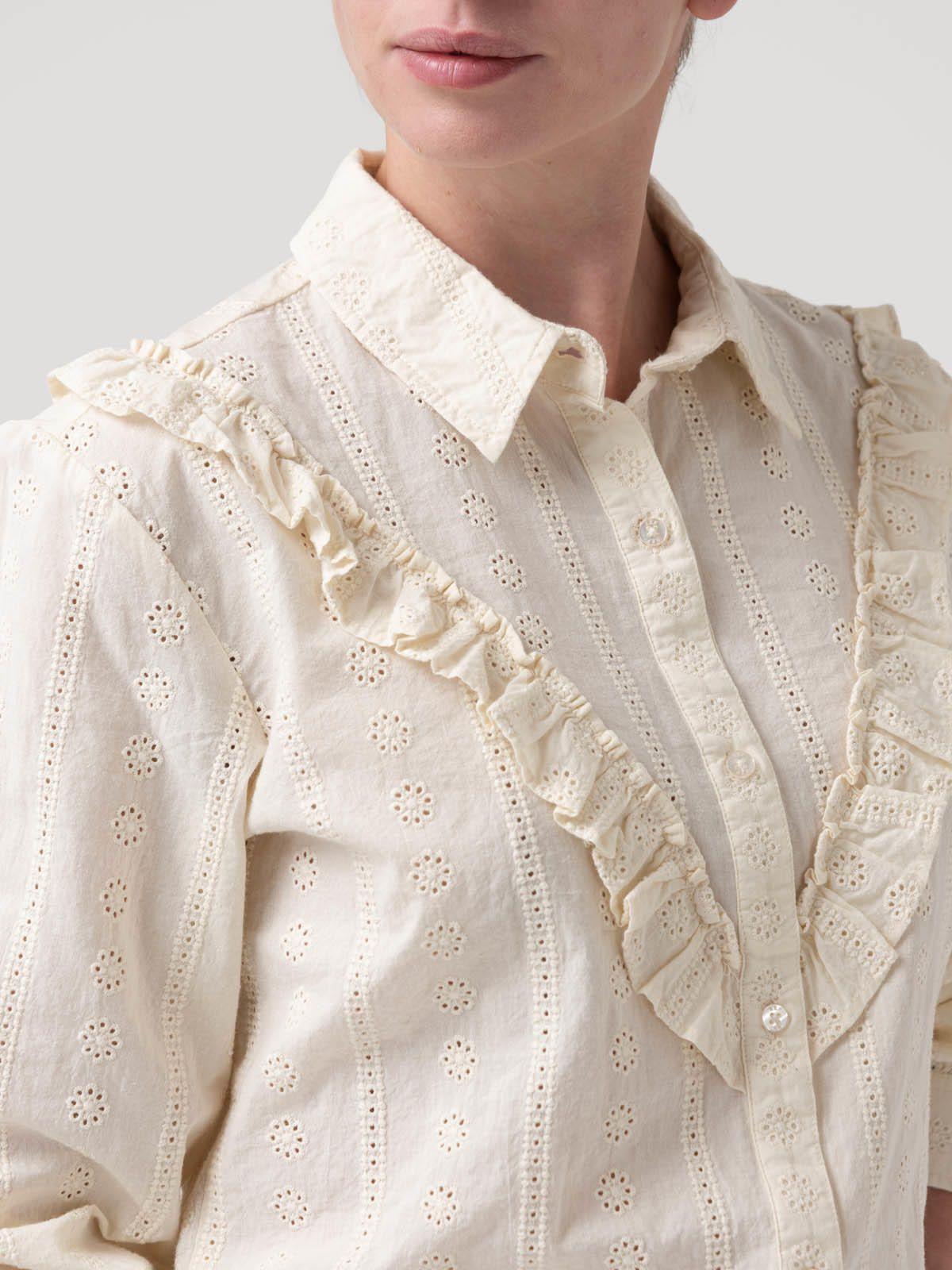 Blusa Algodón Orgánico Mujer Margat Blanco-7