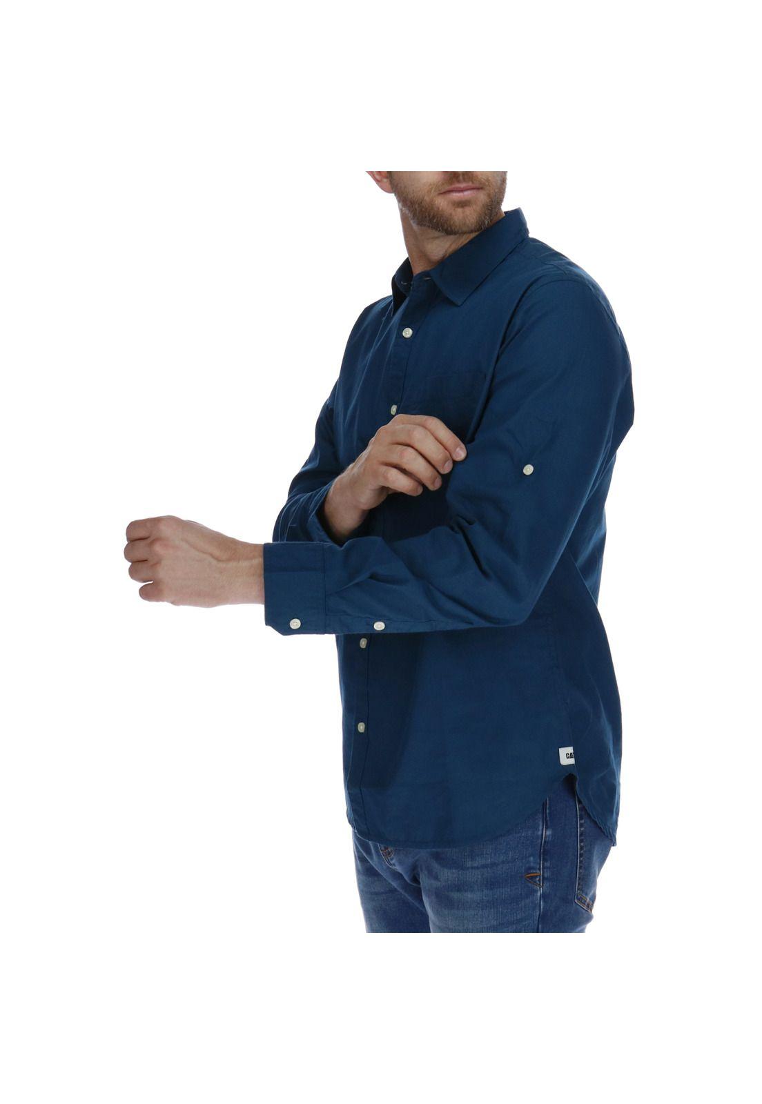 Camisa Hombre Foundation Convertible Azul-1