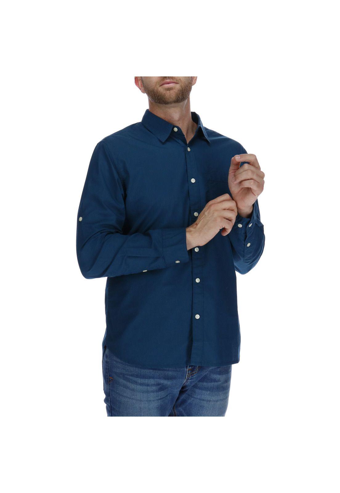 Camisa Hombre Foundation Convertible Azul-3