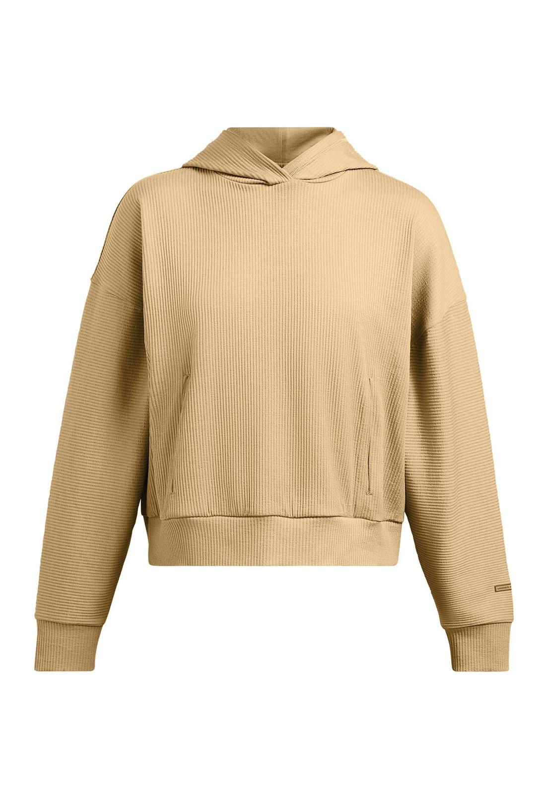 Polerón Oversize Journey Rib mujer Café-0