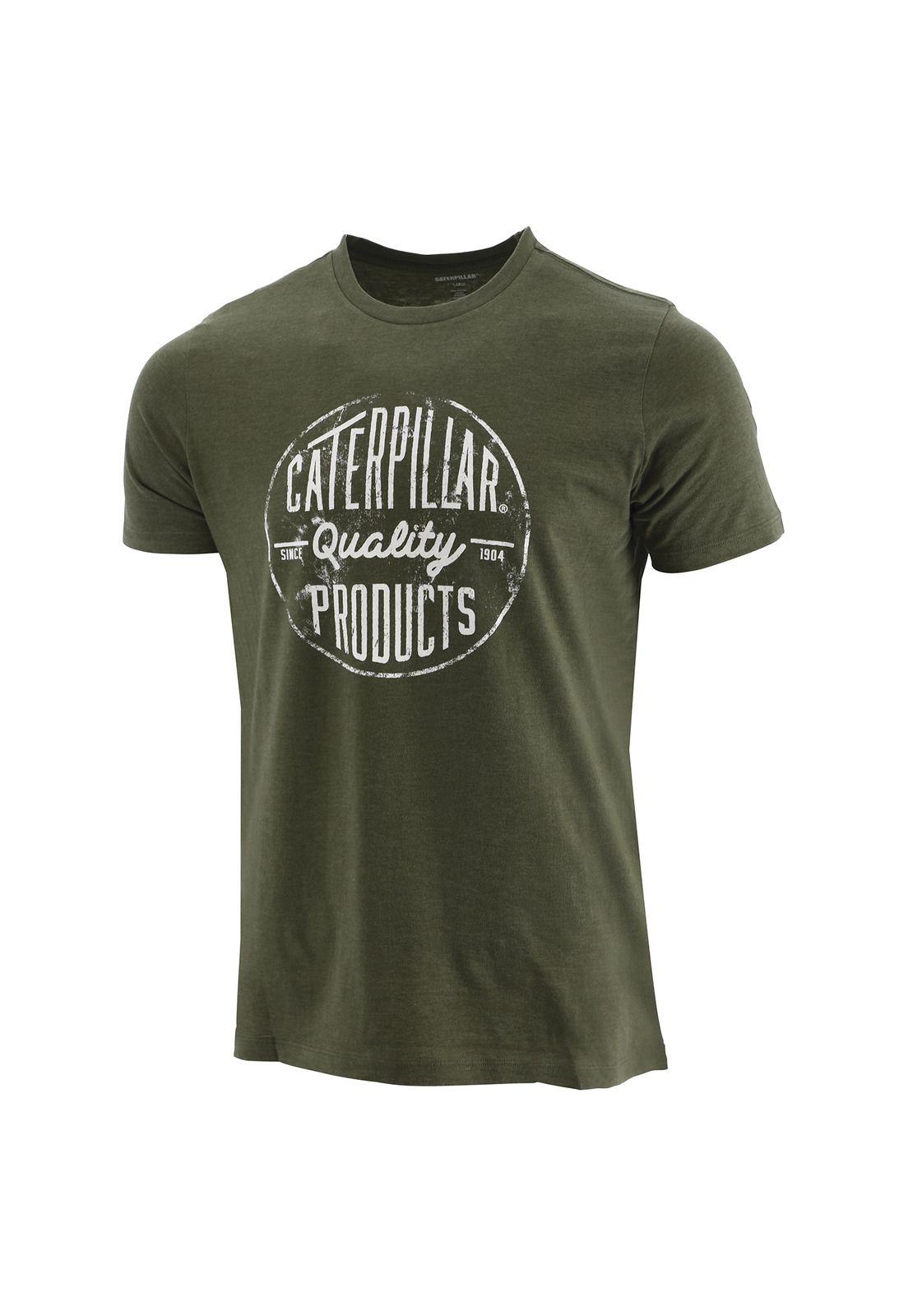 Polera M/C Hombre Foundation Distressed Q Verde-0