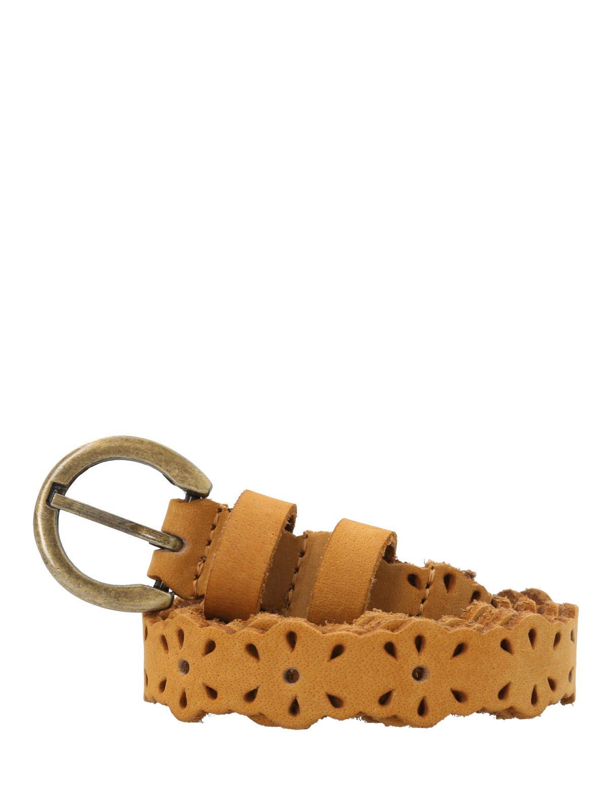 Cinturon Cuero Camel Rf Grazie Mujer-0